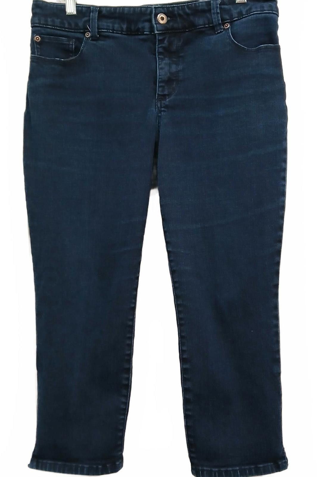Chicos Chico's So Slimming Women's Jeans - Size 1.5 - Dark Wash Size 32" / US 10 / IT 46 - 1 Thumbnail