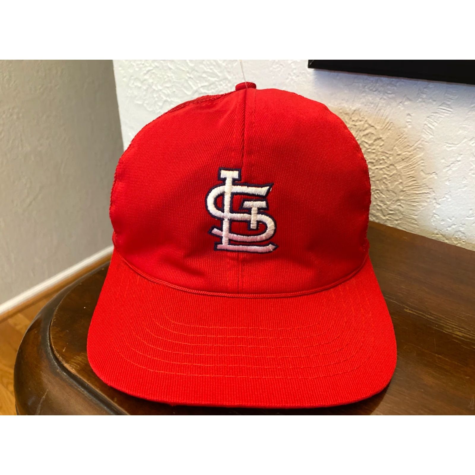 Twins VINTAGE 1980s STL Cardinals MLB Trucker Hat Cap BY Twins Red Adjustable Men’s Cap Size ONE SIZE - 2 Thumbnail