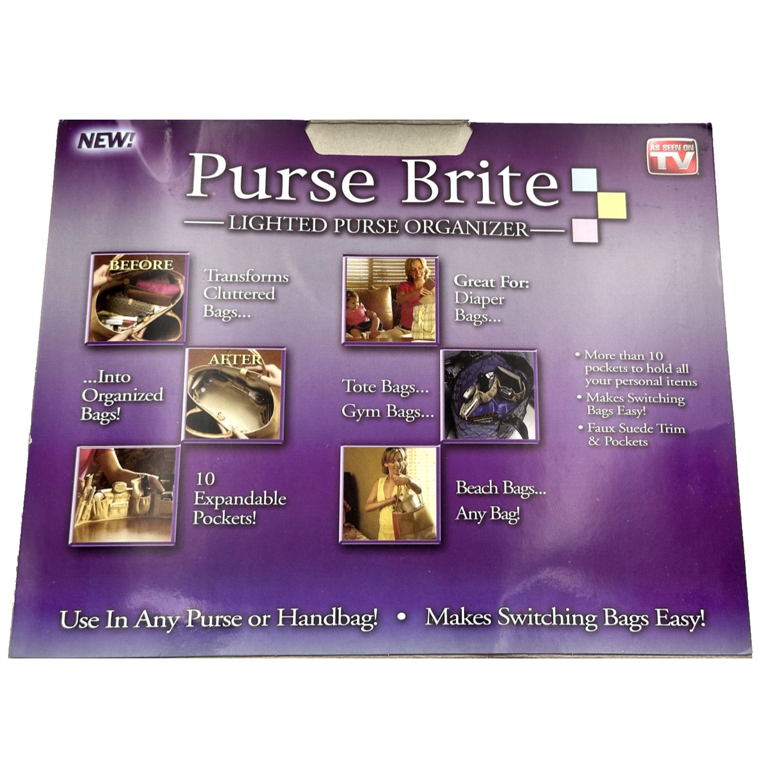 Other Vintage Purse Brite Organizer w/ Light with Multiple Pockets Size ONE SIZE - 10 Thumbnail