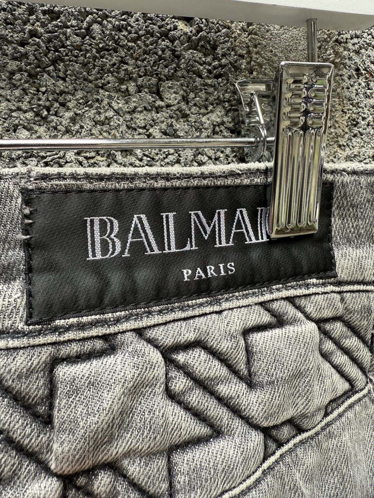 Balmain Balmain Houndstooth Biker Denim Size US 30 / EU 46 - 5 Thumbnail