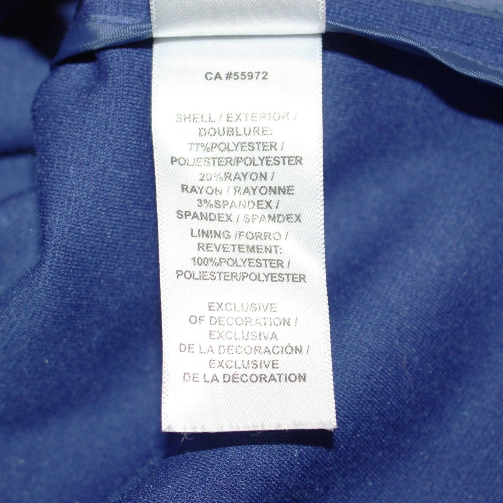 Laundry by Shelli Segal Grosgrain Trim Ponte Jacket in Blue Color size 8 Size M / US 6-8 / IT 42-44 - 3 Thumbnail