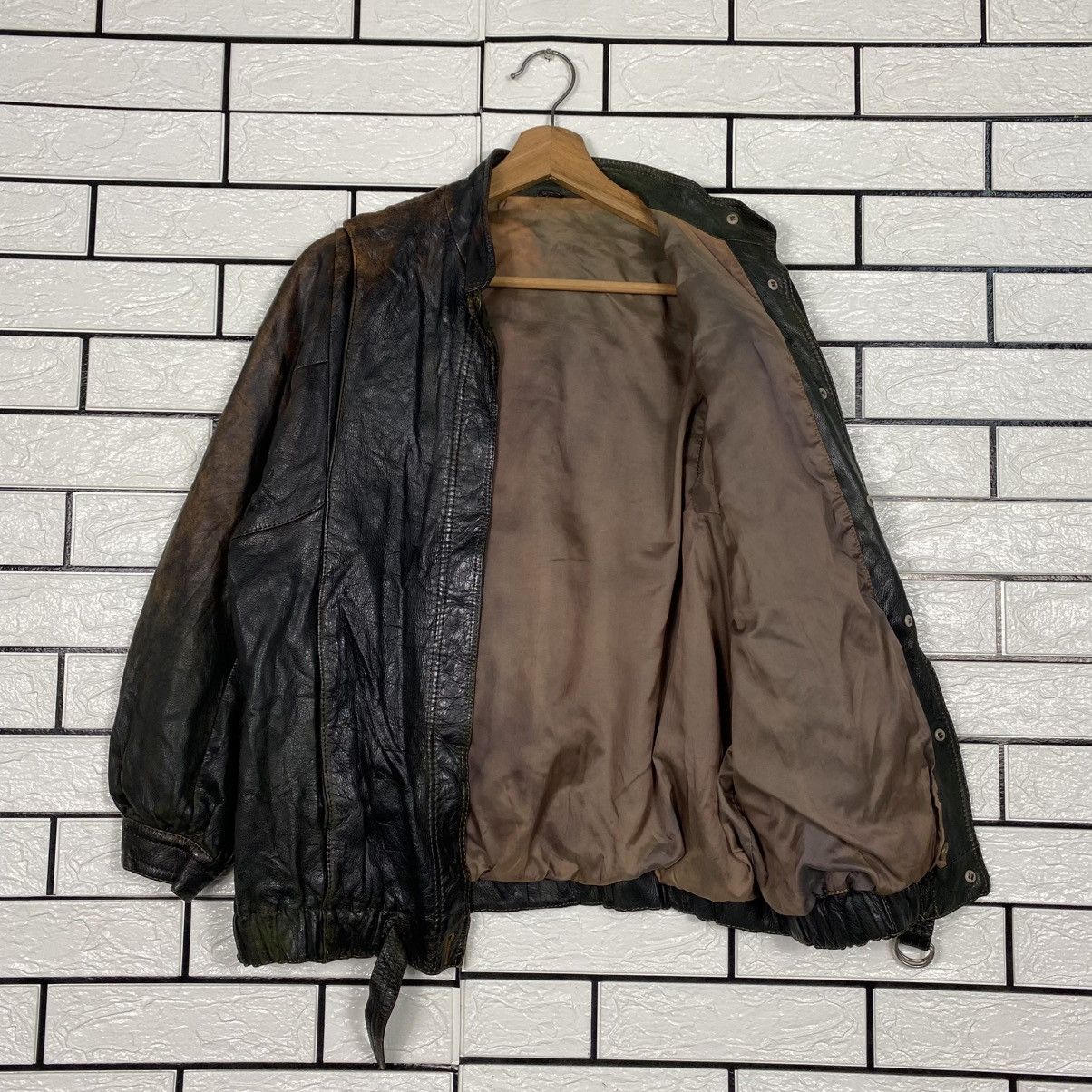 Japanese Brand 📌Vintage Leather Jacket Button Blanket Issey Miyake Size US M / EU 48-50 / 2 - 11 Thumbnail