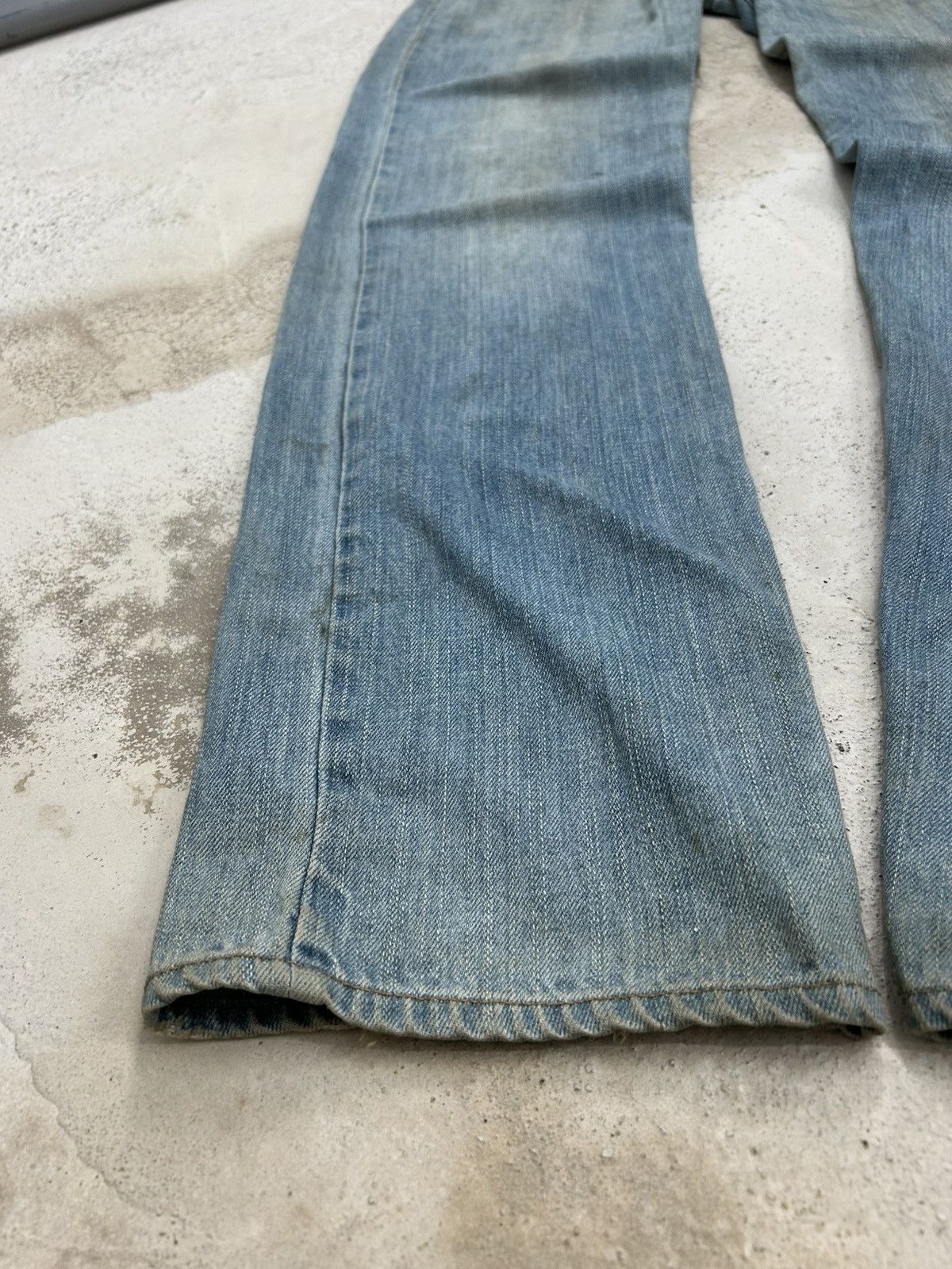 If Six Was Nine Vintage Dominate Double Waist Belt Loop Light Dirty Washed Size US 33 - 6 Thumbnail