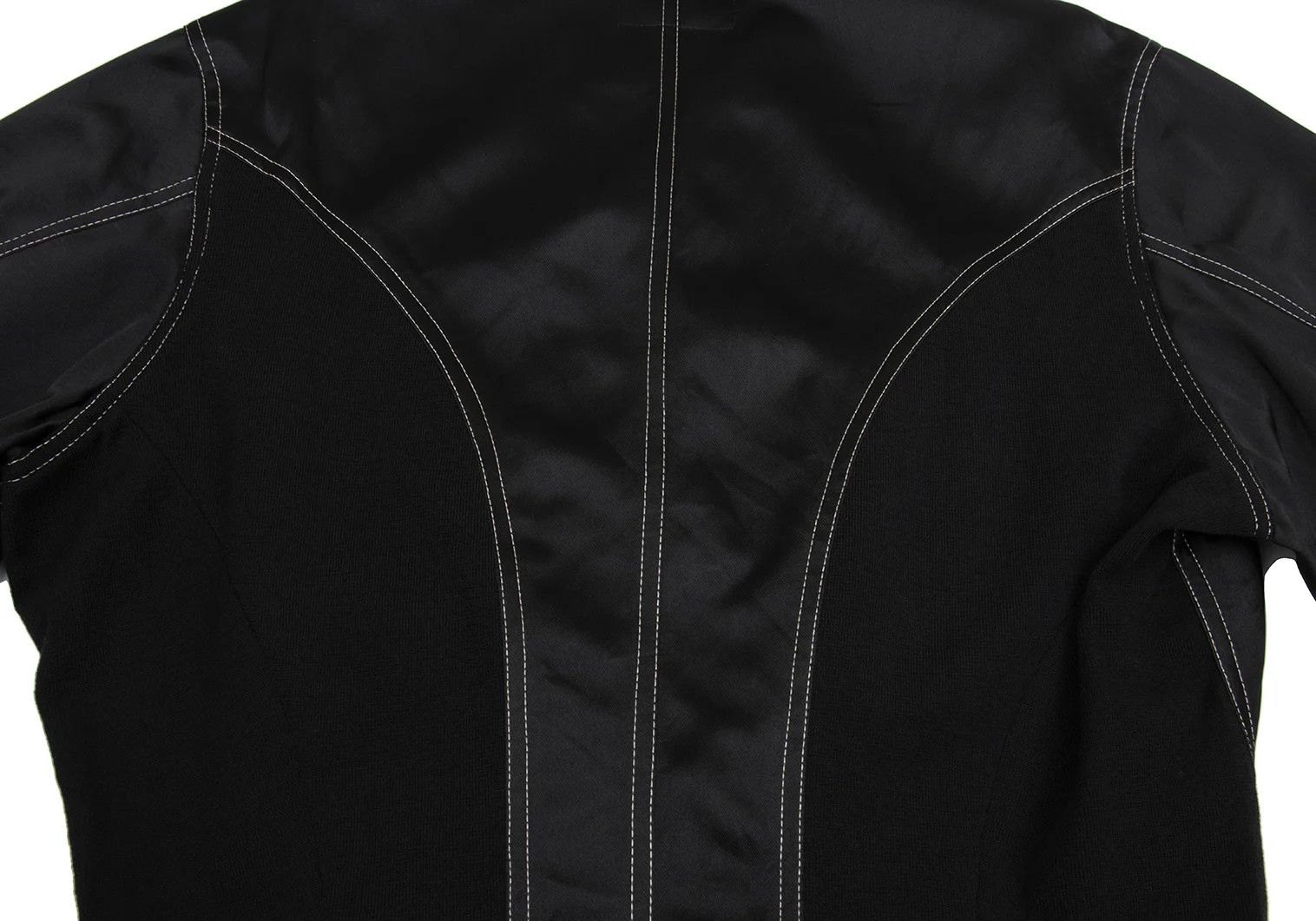 Yohji Yamamoto Yohji Yamamoto Knit Panel Glossy Shirt Jacket Size US M / EU 48-50 / 2 - 16 Thumbnail