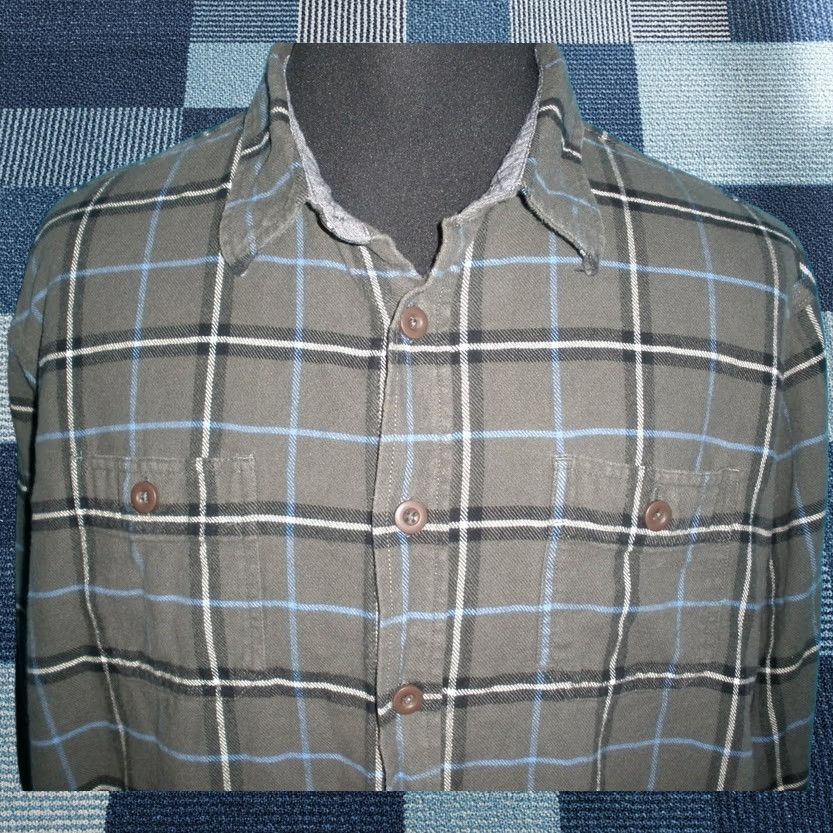 Wrangler WRANGLER Shirt Plaid Button-Up Long Sleeve XL Men’s Flannel Midweight Casual Workwear Fall Winter Size US XL / EU 56 / 4 - 1 Thumbnail