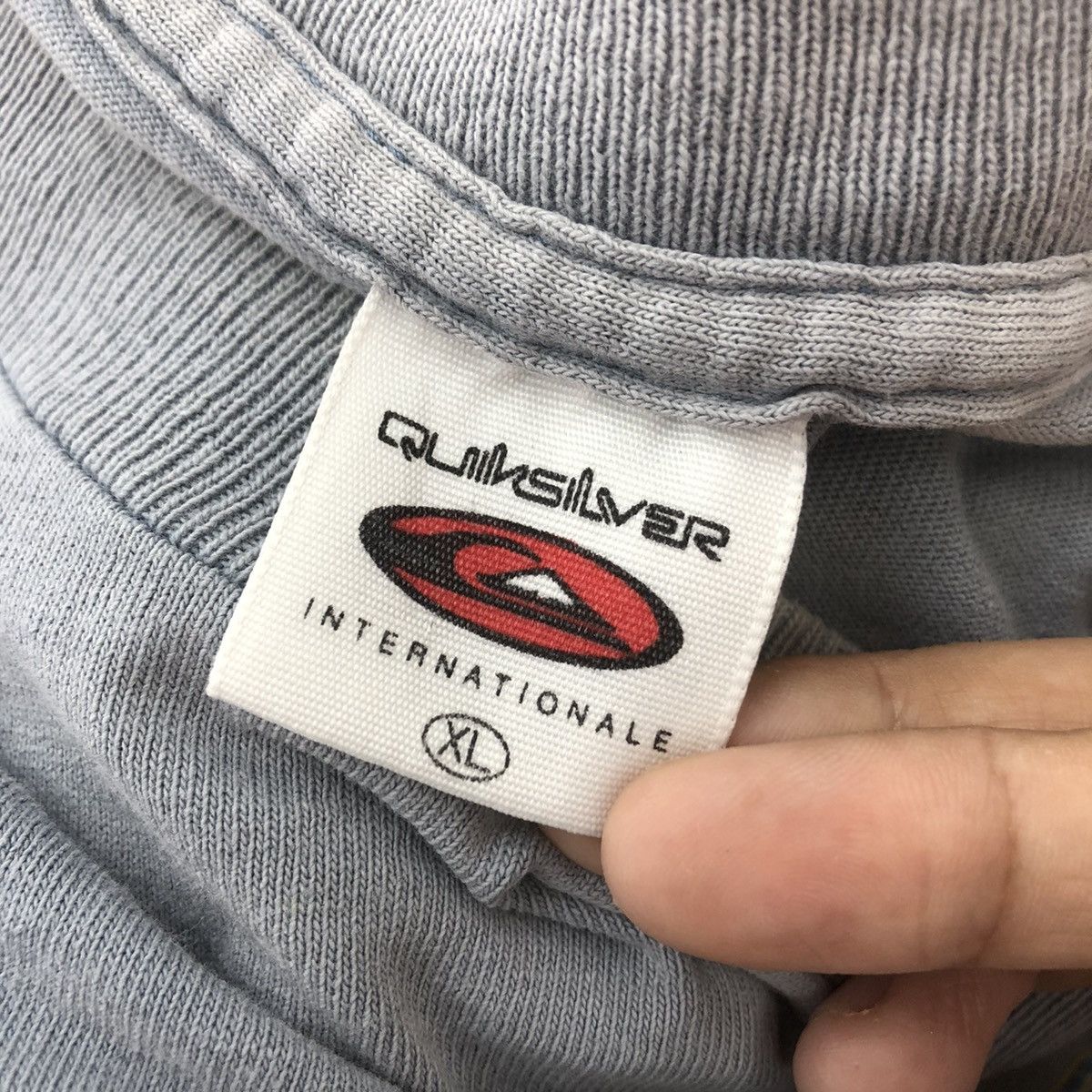 Quiksilver Vintage 90’ QUIKSILVER SURF Natural Sun Faded Trashed Tee Size US XL / EU 56 / 4 - 6 Thumbnail