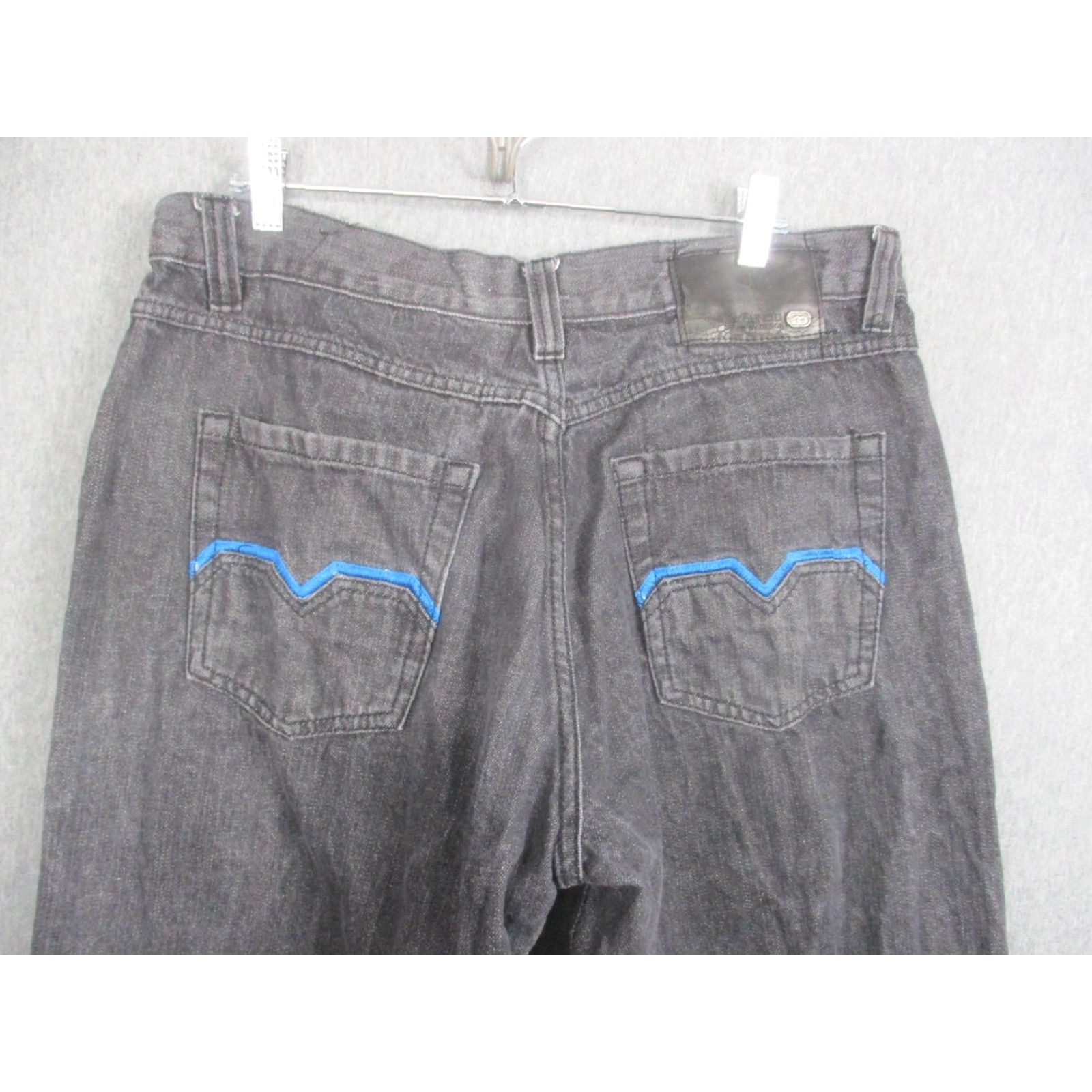 Ecko Unltd. Ecko Unltd Jeans Mens 36x32 Gray Charcoal Wash Baggy Fit Straight Denim Hip Hop Baggy Mens 36x32 Jeans Size US 36 / EU 52 - 6 Thumbnail
