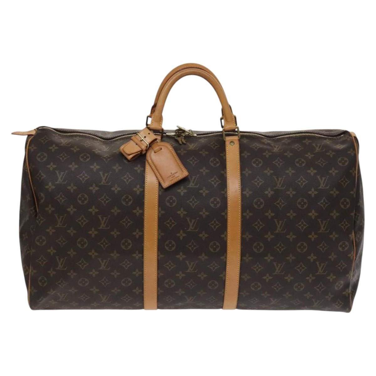 Louis Vuitton Keepall 60 Brown Canvas Travel Bag (Pre-Owned) Size ONE SIZE - 1 Thumbnail