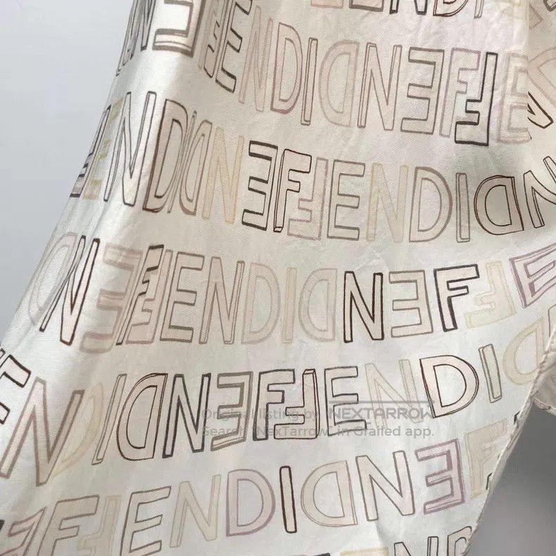 Fendi Fendi Asymmetrical Long Skirt with Letter Print Size 24" / US 00 / IT 34 - 7 Thumbnail