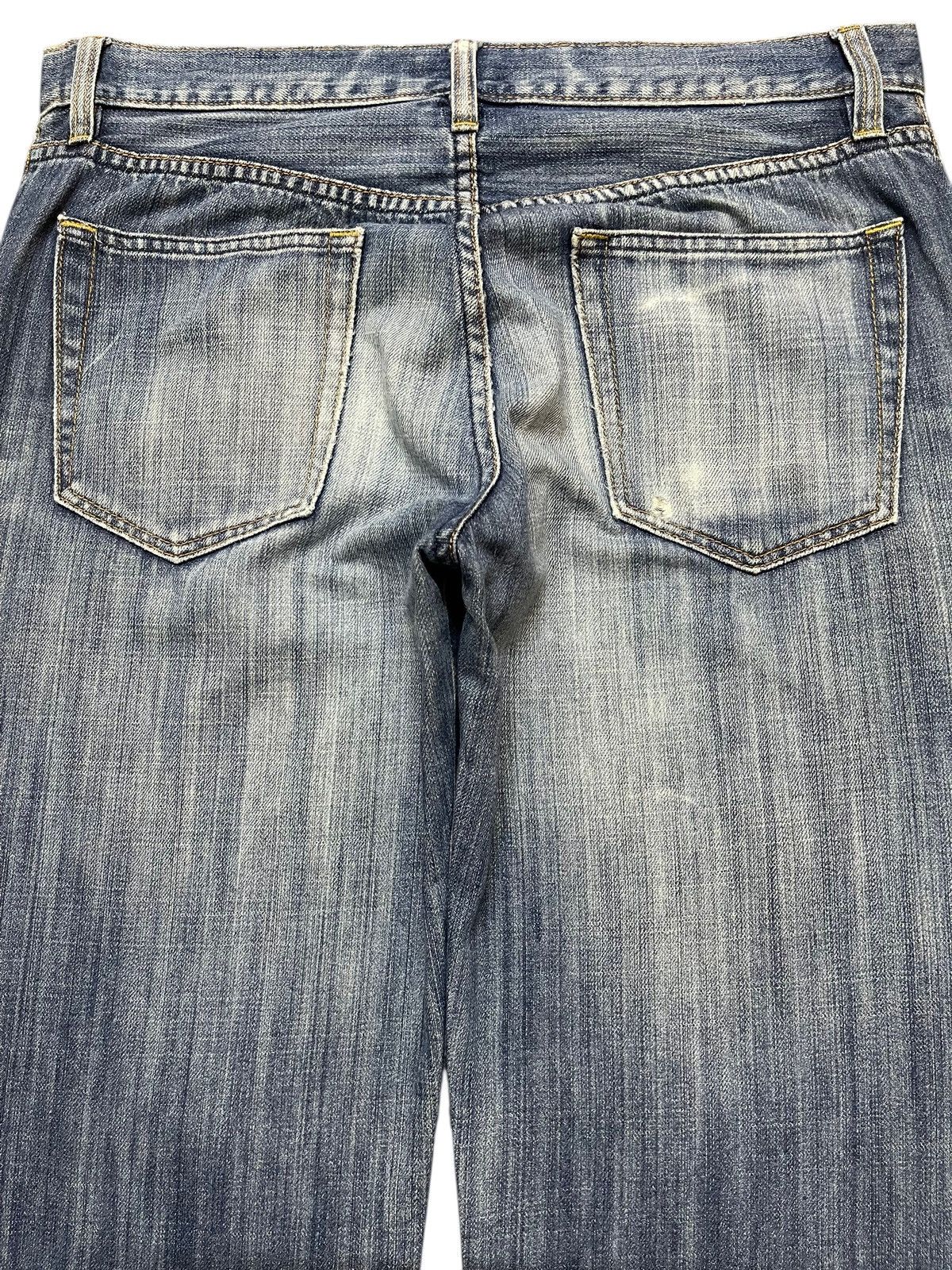 Gap Vintage Gap Blue Faded Wash Whisker Wide Leg Baggy Jeans Size US 34 / EU 50 - 5 Thumbnail