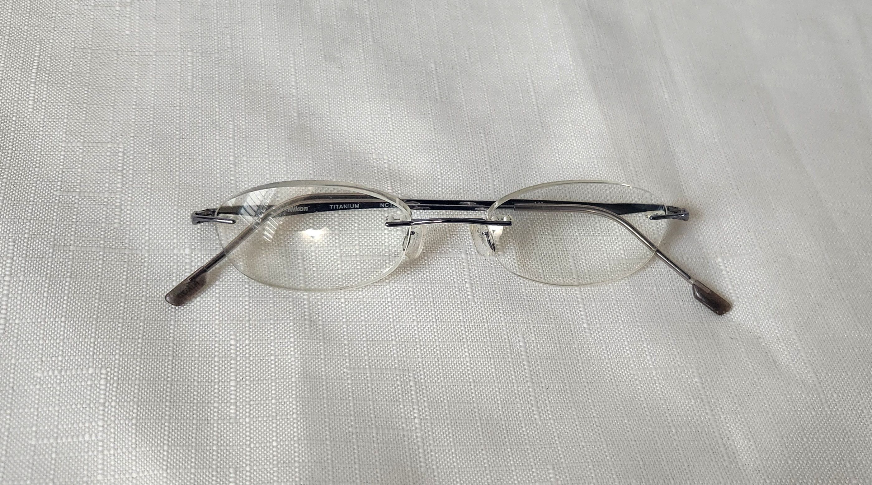 Nixon × Vintage NIKON NC13 Rimless EYEGLASSES FRAMES titanium 0813 140 Size ONE SIZE - 5 Thumbnail