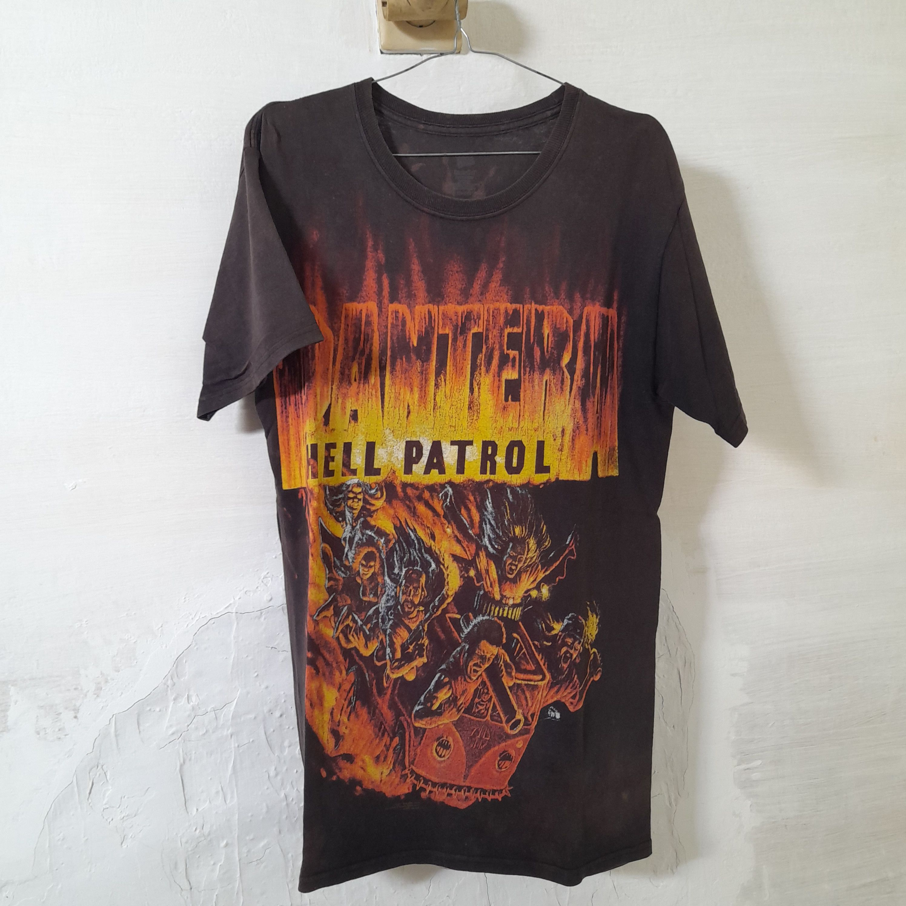 【激レア】ヴィンテージ PANTERA HELL PATROL Tシャツ Vintage Rare Pantera Hell Patrol Chopped Sleeveless Shirt