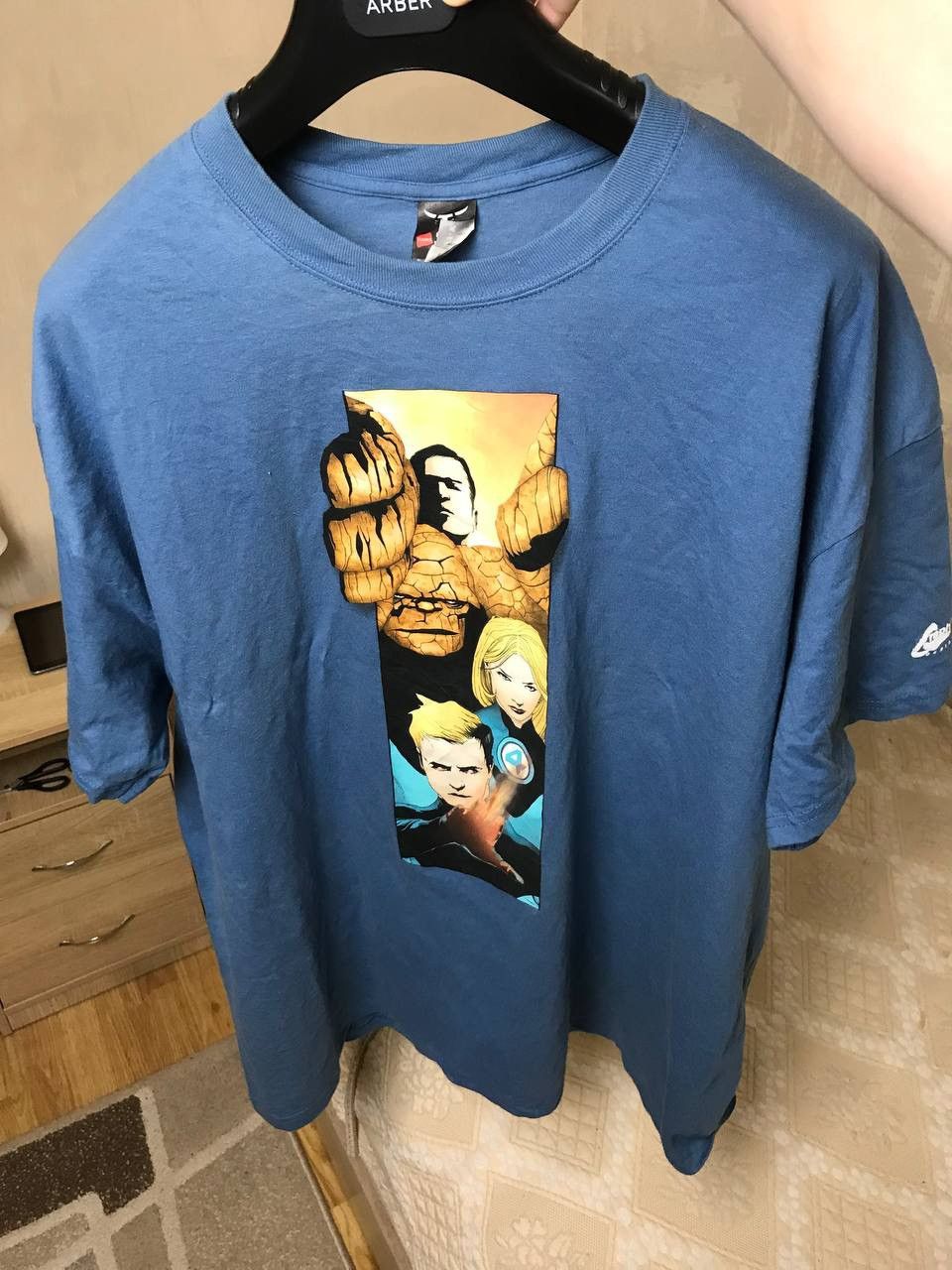 Marvel Comics 🔥 2005 Fantastic Four 4 Marvel Comics Movie T Shirt DC Film Size US XXL / EU 58 / 5 - 6 Thumbnail