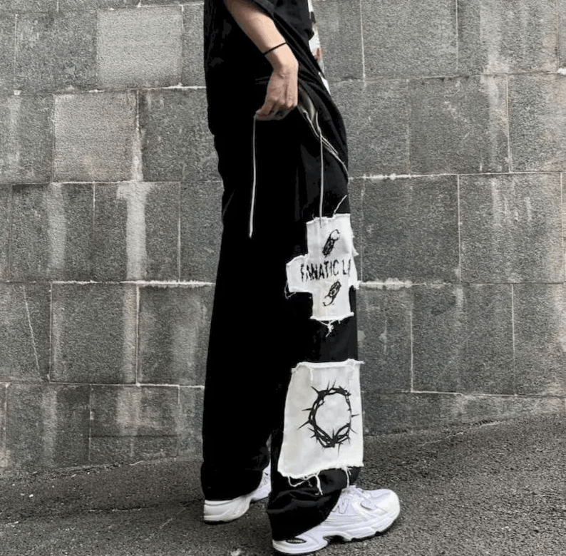 Japanese Brand Anime Patch Pants Size US 36 / EU 52 - 4 Thumbnail