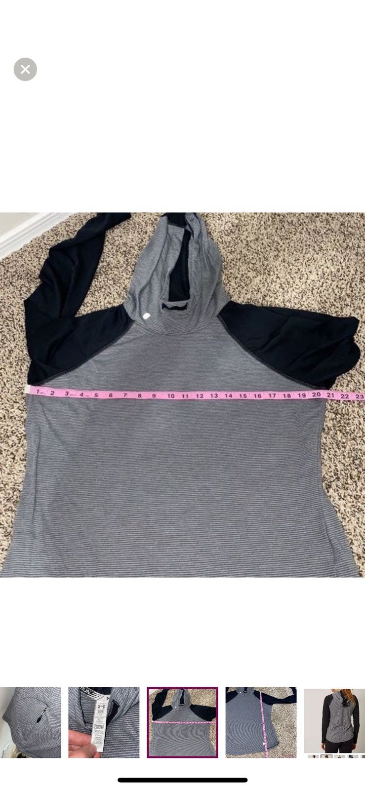 Under Armour Under armour large striped streaker running hoodie Size L / US 10 / IT 46 - 8 Thumbnail