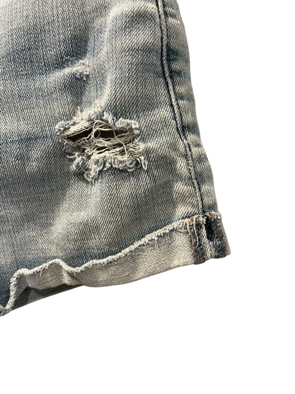 Abercrombie & Fitch Abercrombie Distressed Denim Shorts Blue Button Fly Size 24 Size 25" / US 0 / IT 36 - 3 Thumbnail