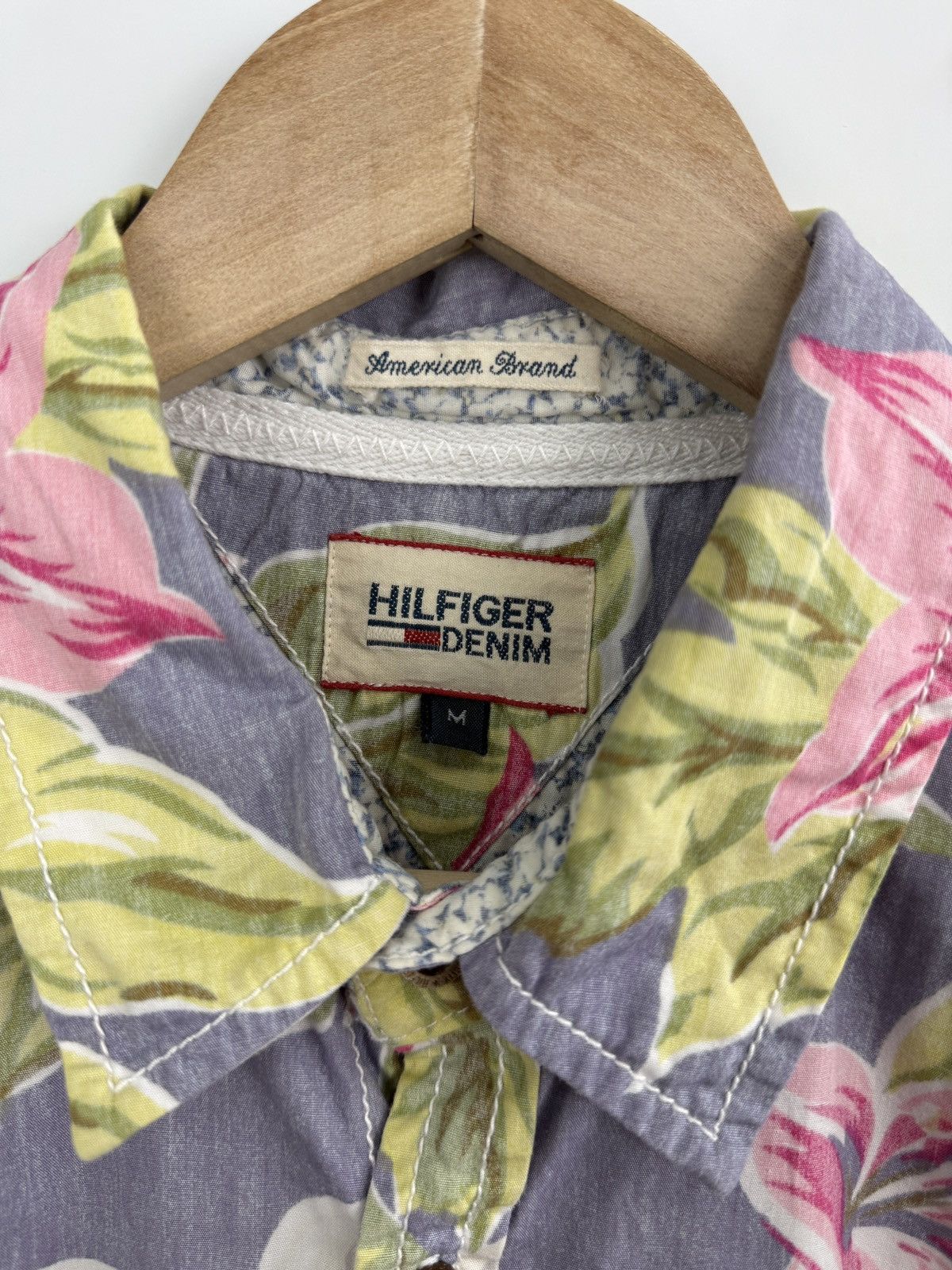 Tommy Hilfiger 🇺🇸 Y2K Tommy Hilfiger Hawaiian Shirt Rare Retro Hype Size US M / EU 48-50 / 2 - 6 Thumbnail