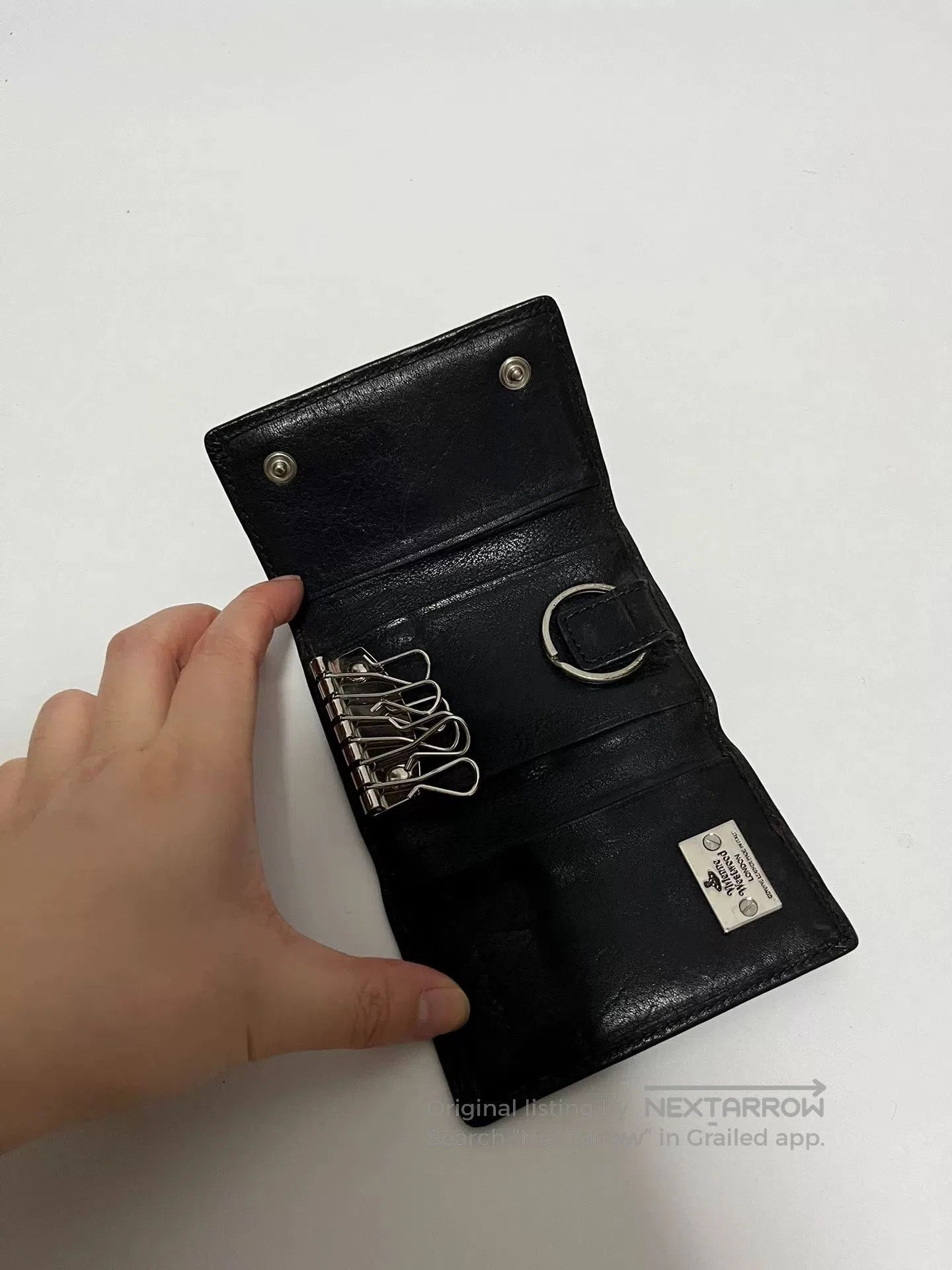 Vivienne Westwood Vivienne Westwood Saturn Logo Leather Key Pouch. Size ONE SIZE - 4 Thumbnail