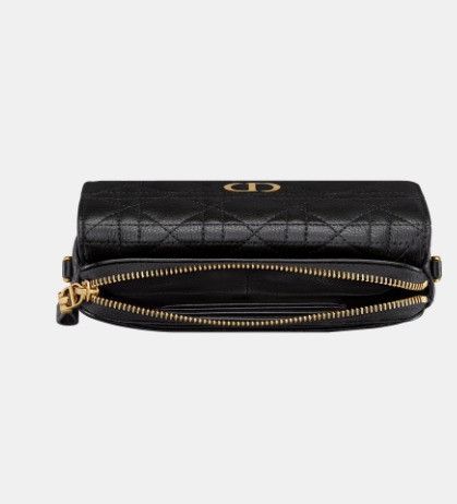 Dior o1w1db10924 Size: OS / Calfskin Caro Pouch in Black Size ONE SIZE - 7 Thumbnail