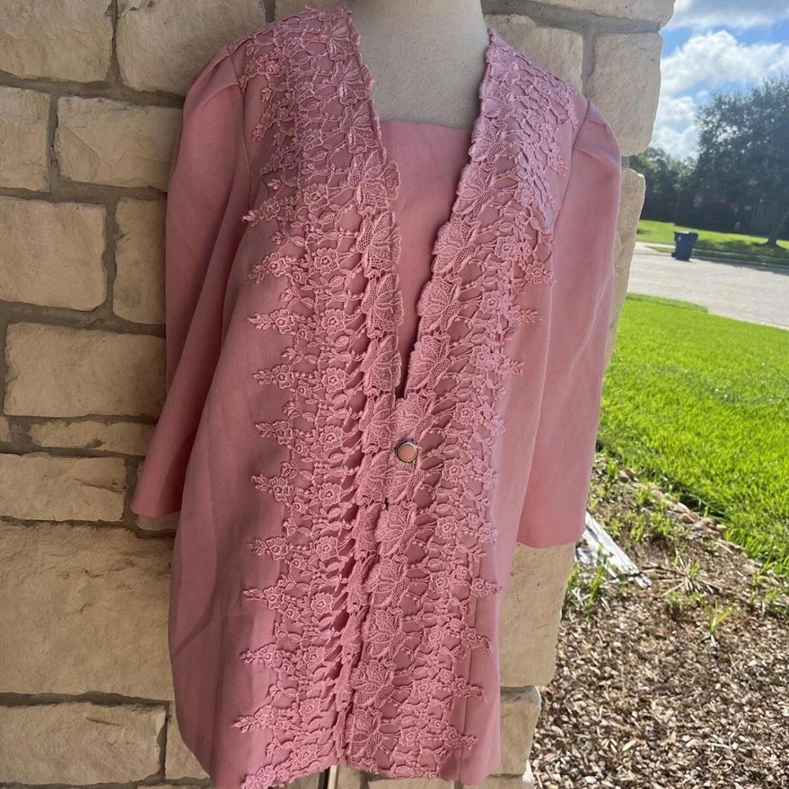 Other Whirlaway Frocks Vintage Jacket Lace Trim medium Size M / US 6-8 / IT 42-44 - 1 Thumbnail