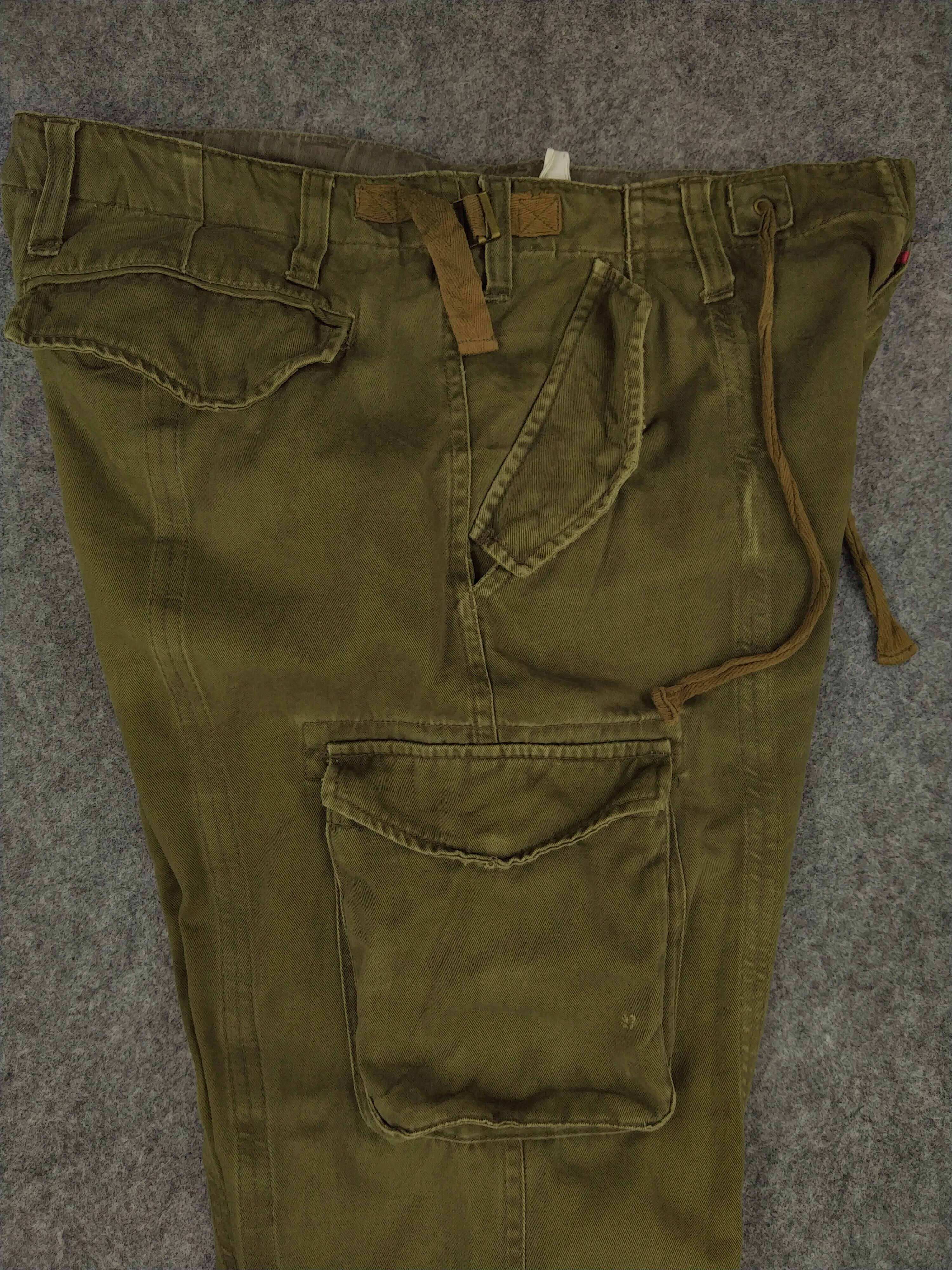 Japanese Brand Daily News Cargo Multi Pocket Pants 33x32 -CP206 Size US 33 - 3 Thumbnail