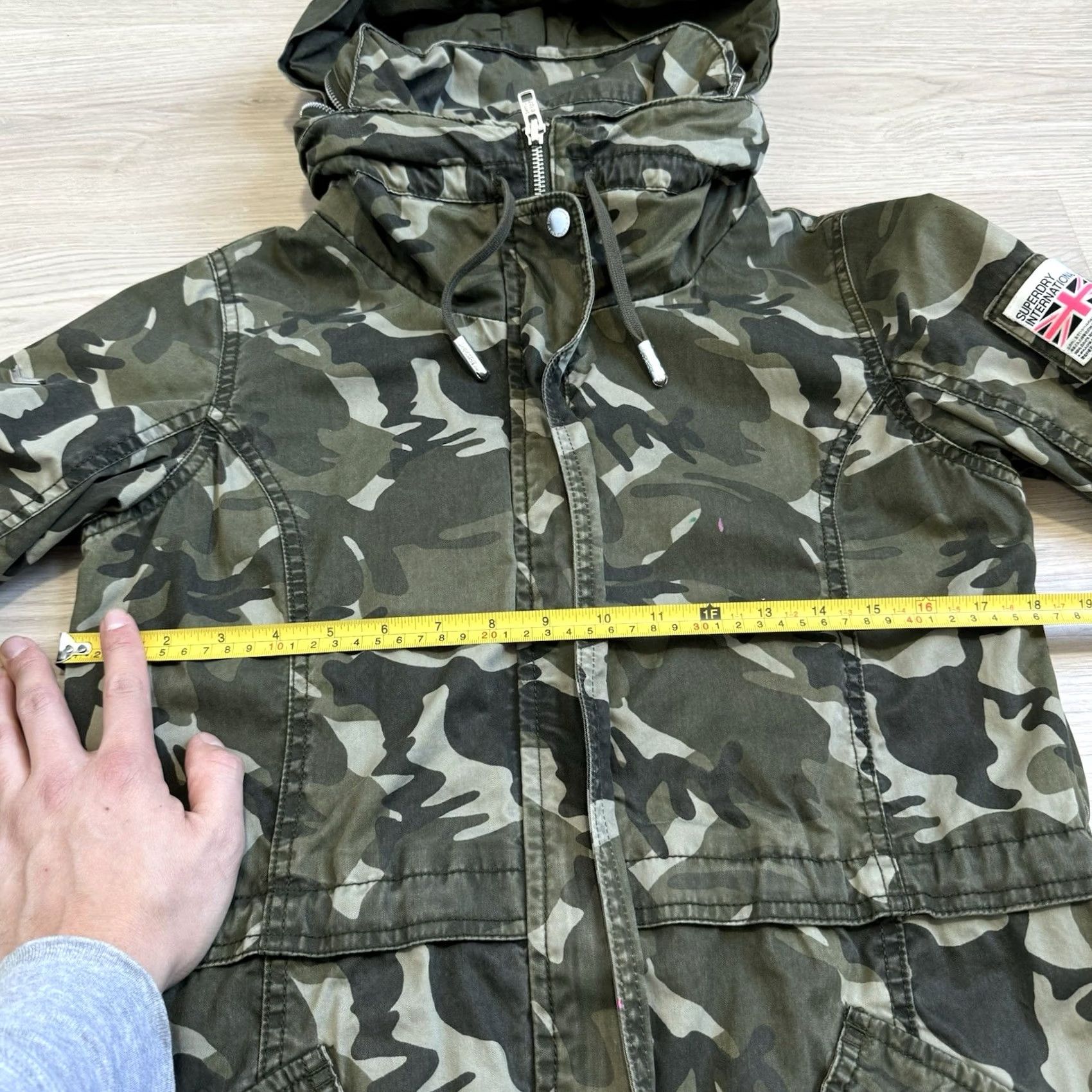 Superdry SUPERDRY Parka Jacket Women’s XS Hooded Camouflage Military Rookie Long Sleeve Zip Coat Regular Fit Century/90s Style Size XS / US 0-2 / IT 36-38 - 7 Thumbnail