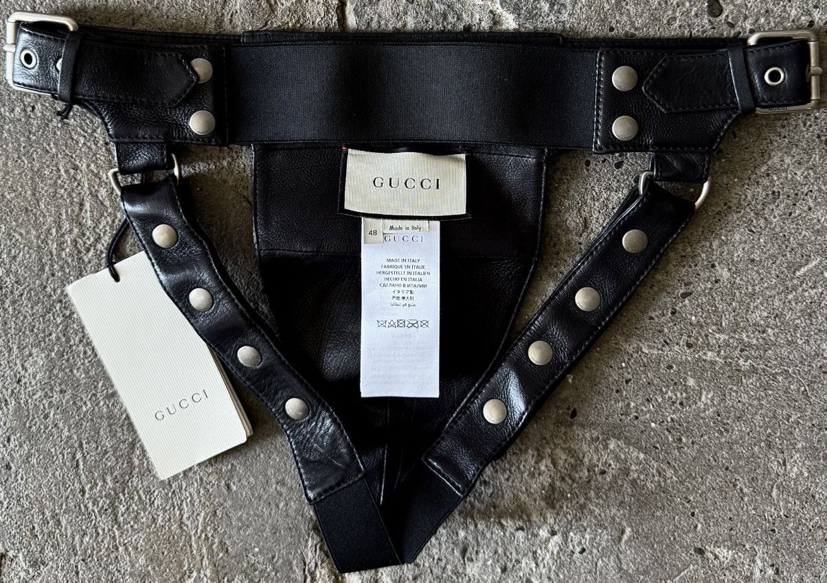 Gucci Gucci - Alessandro Michele - SS19 - Calf skin - Jockstrap Size ONE SIZE - 17 Thumbnail