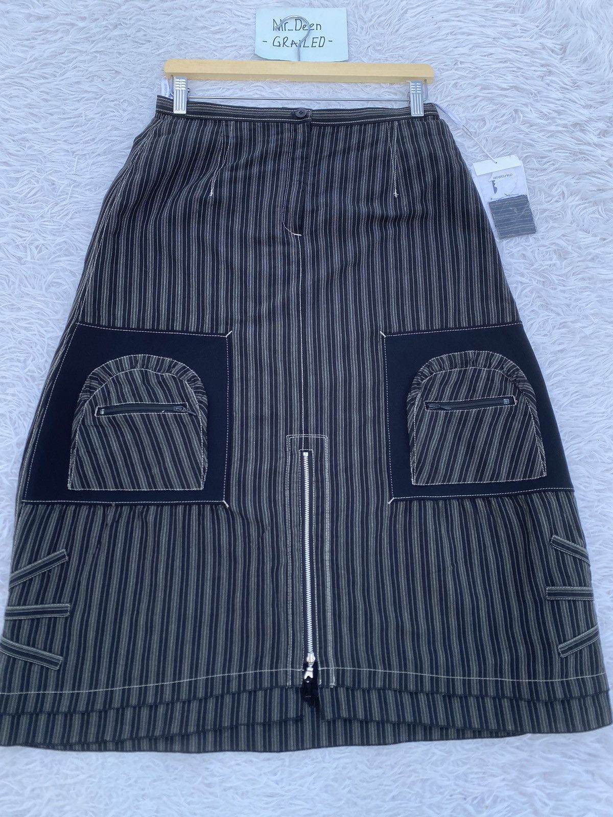 Japanese Brand Rare Japanese Brand Senso Unico Nice Design Midi Skirt Size 29" - 5 Thumbnail