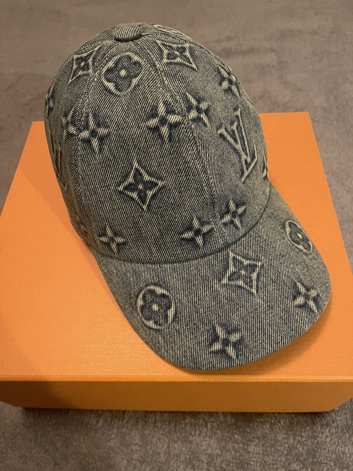 Louis Vuitton Louis Vuitton Monogram Washed Denim Cap | Grailed