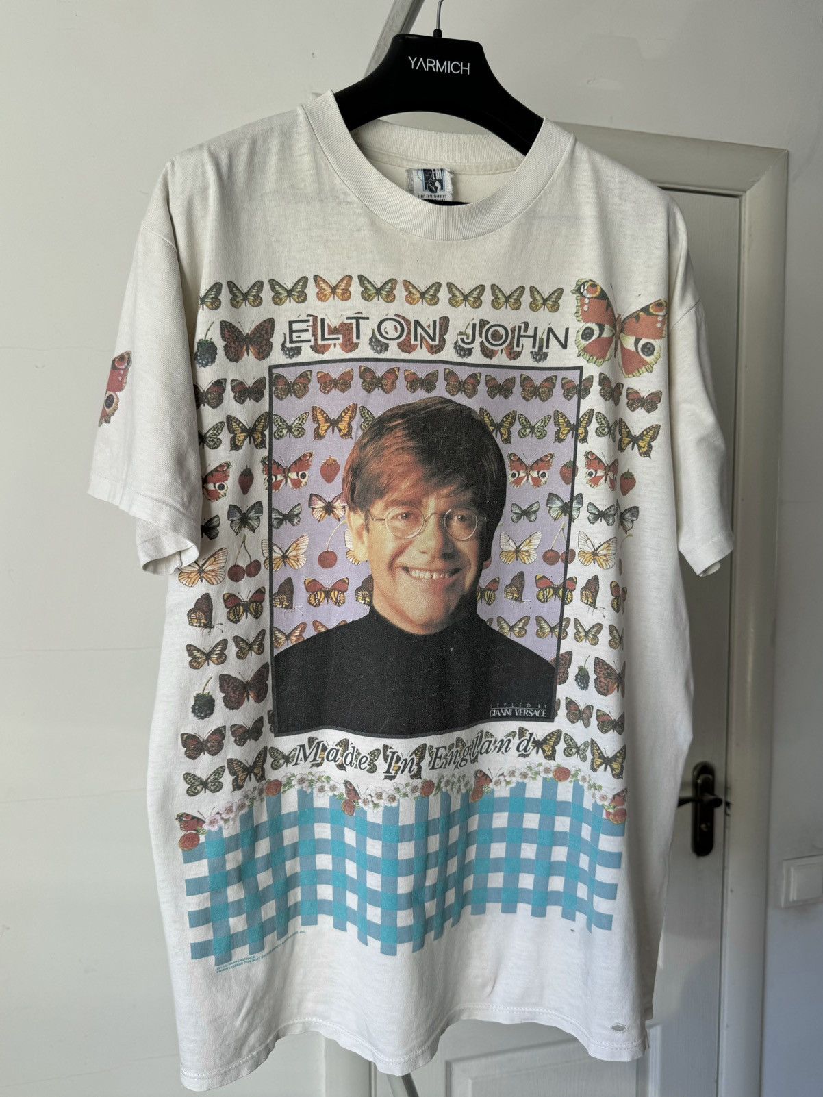 Band Tees VINTAGE 1995 ELTON JOHN MADE IN ENGLAND ALL OVER TEE XL Size US XL / EU 56 / 4 - 2 Thumbnail