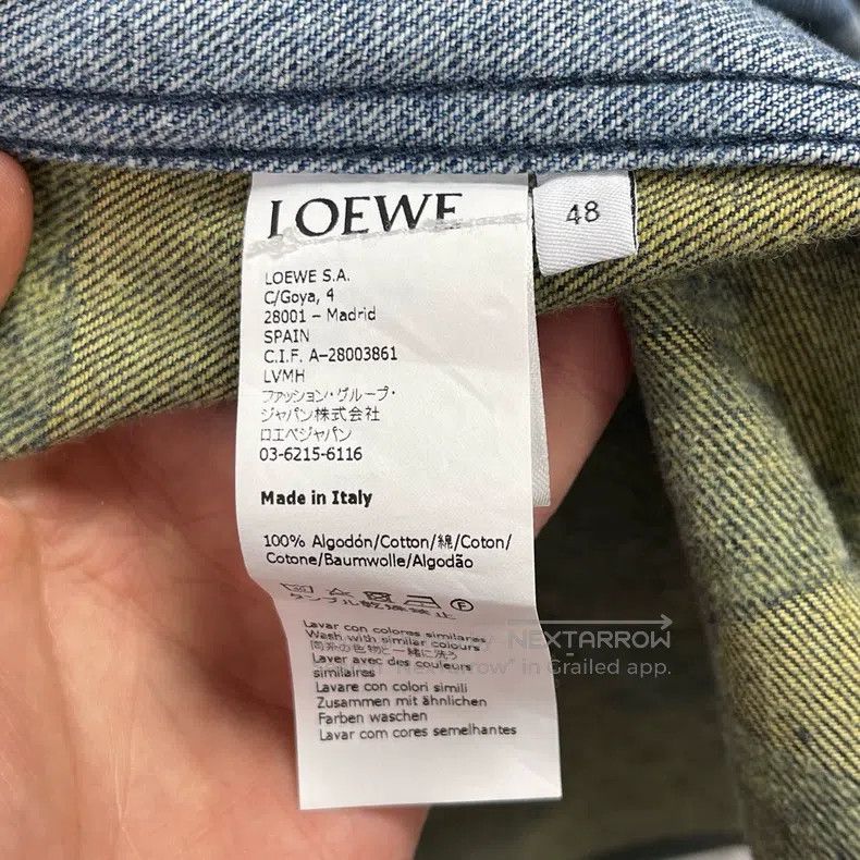 Loewe Loewe Blue-green camouflage mixed denim jacket Size US M / EU 48-50 / 2 - 4 Thumbnail