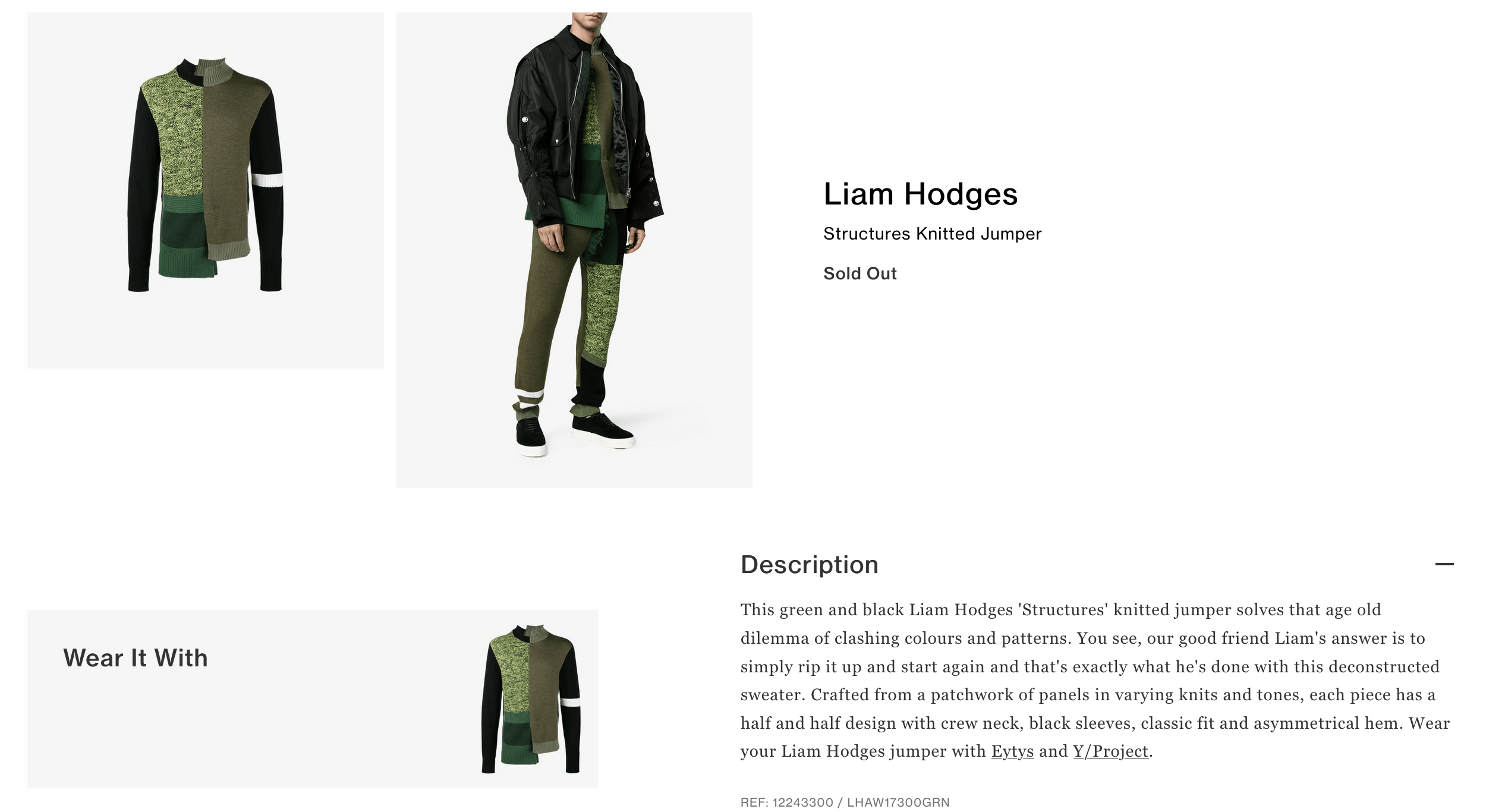 Liam Hodges AW17 Structures Knitted Jumper Size US XL / EU 56 / 4 - 6 Thumbnail