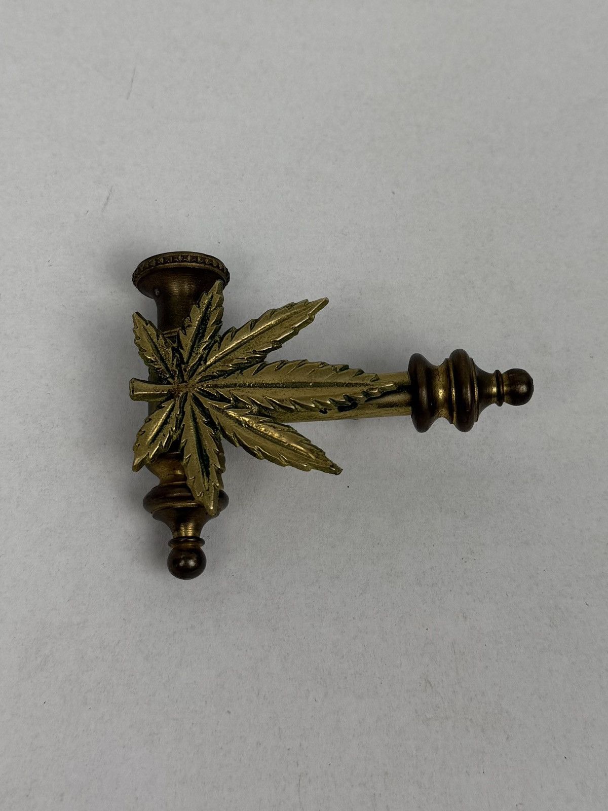 Other Vintage Marijuana Weed Leaf Brass Hippie Pipe Belt Buckle Size ONE SIZE - 9 Thumbnail