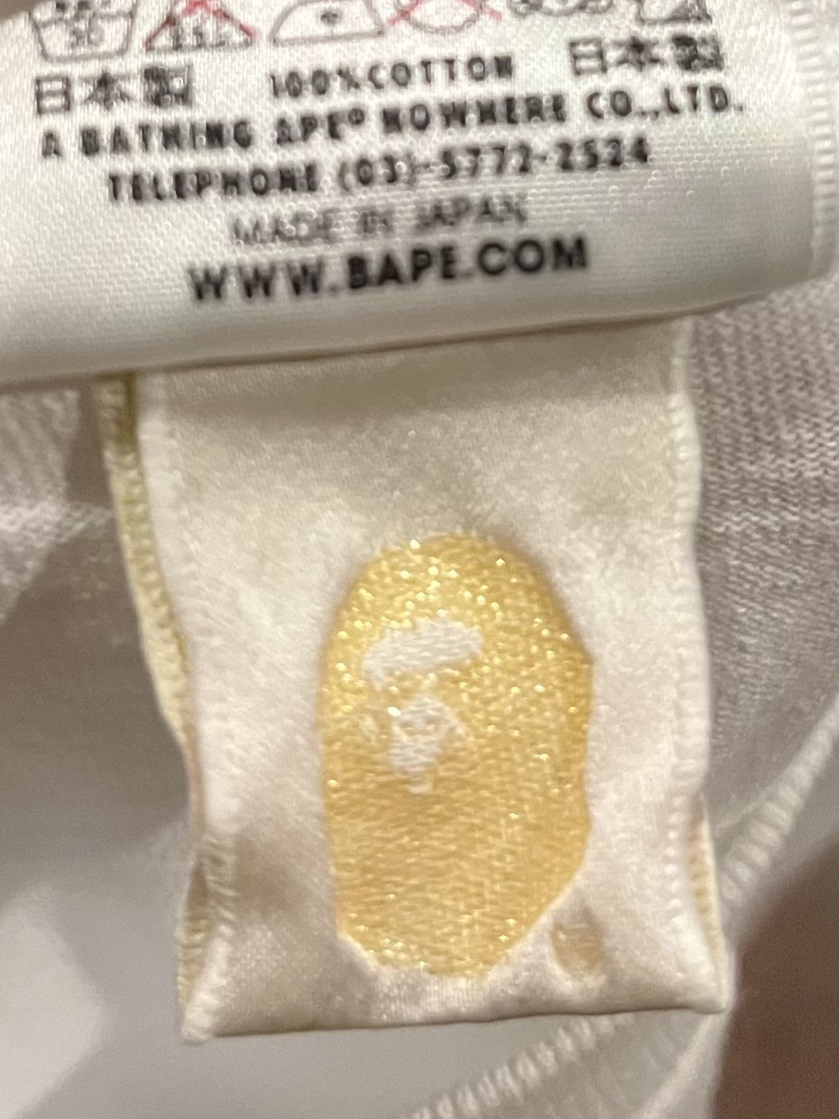Bape Bape camo logo tee shirt Size US S / EU 44-46 / 1 - 5 Thumbnail