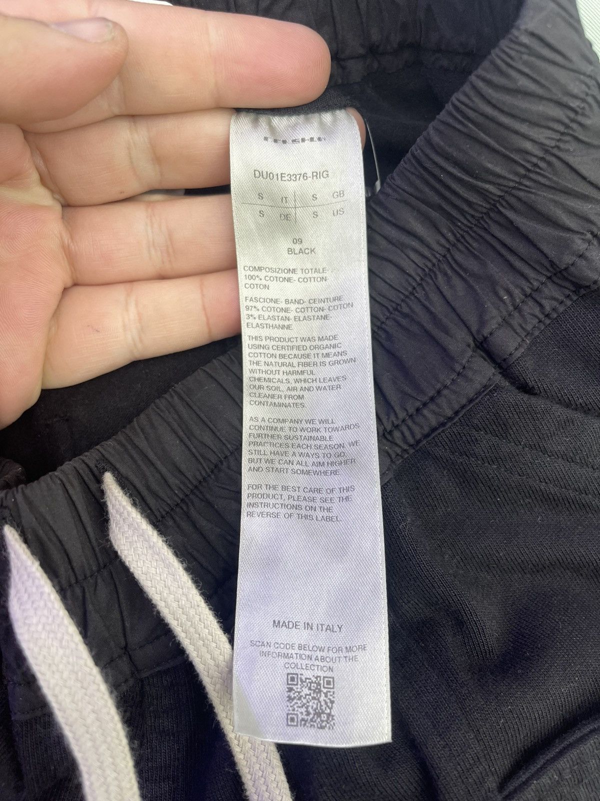 Rick Owens Rick Owens “Hollywood Creatch” Sweatpants (black) Size US 28 / EU 44 - 4 Thumbnail