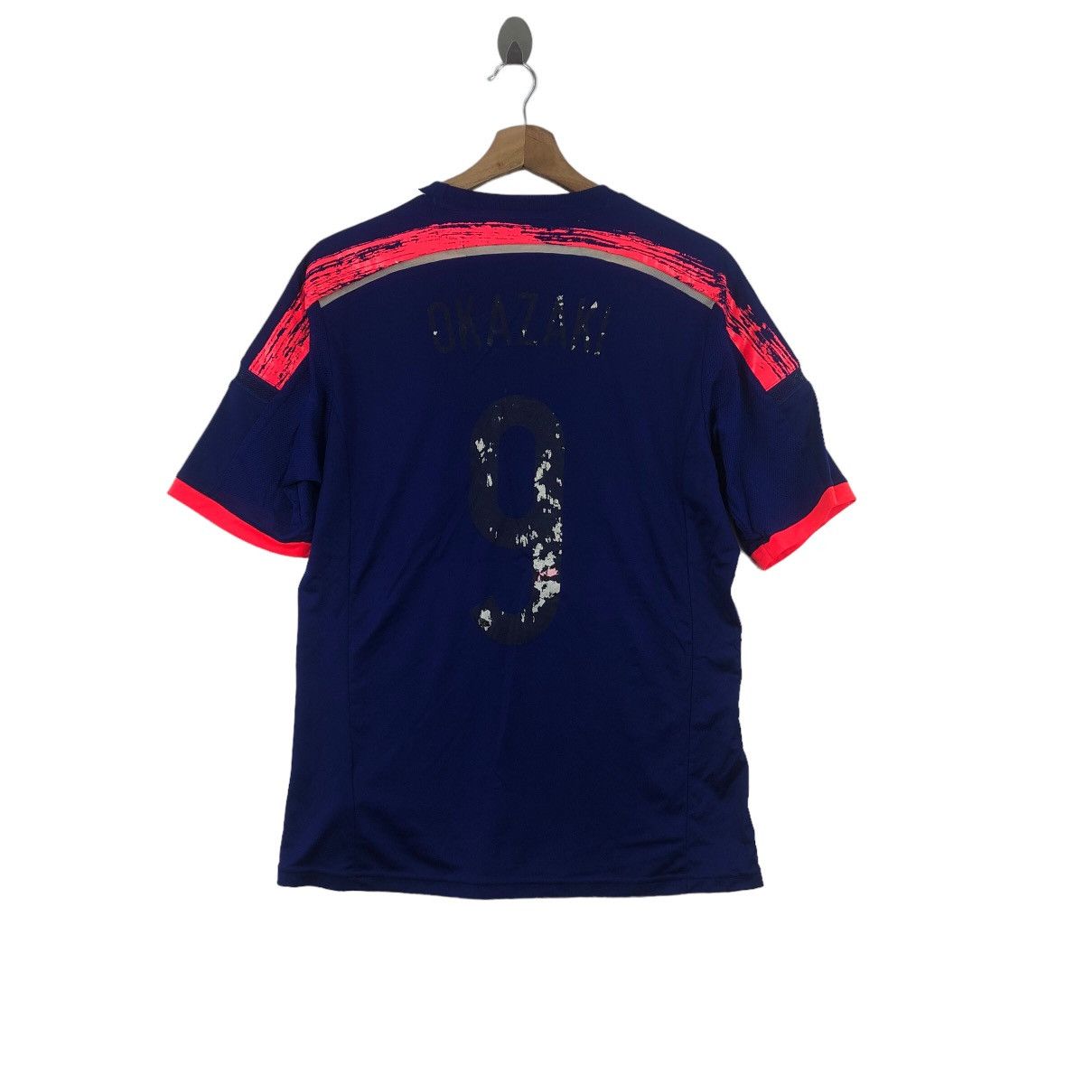 Adidas Vintage ADIDAS SHINJI OKAZAKI Football Jersey Tee Shirt Top Size US L / EU 52-54 / 3 - 4 Thumbnail
