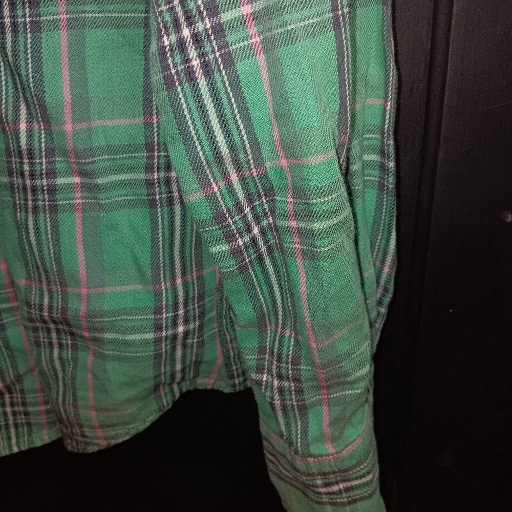 Quiksilver Flannel, womens flannel, green/pink,XXS, Size XXS / US 00 / IT 34 - 6 Thumbnail