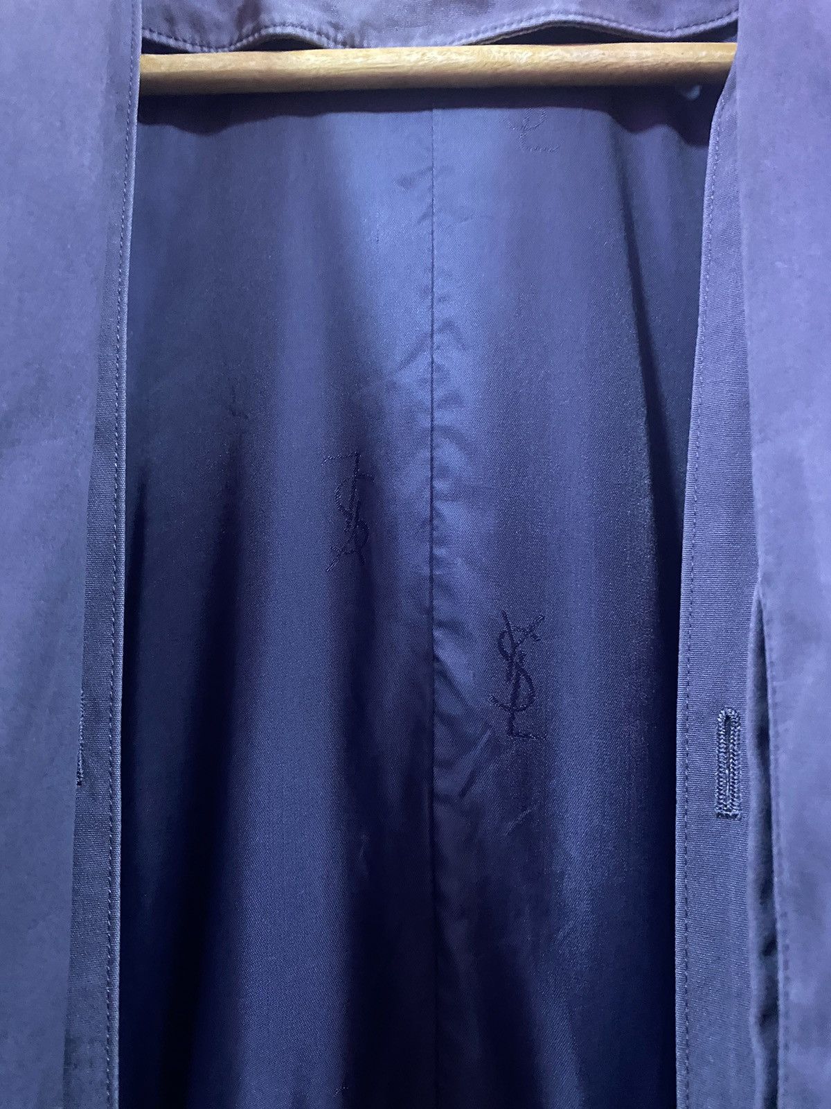 Hedi Slimane Yves Saint Laurent Double Breasted Trench Coat Size US L / EU 52-54 / 3 - 7 Thumbnail