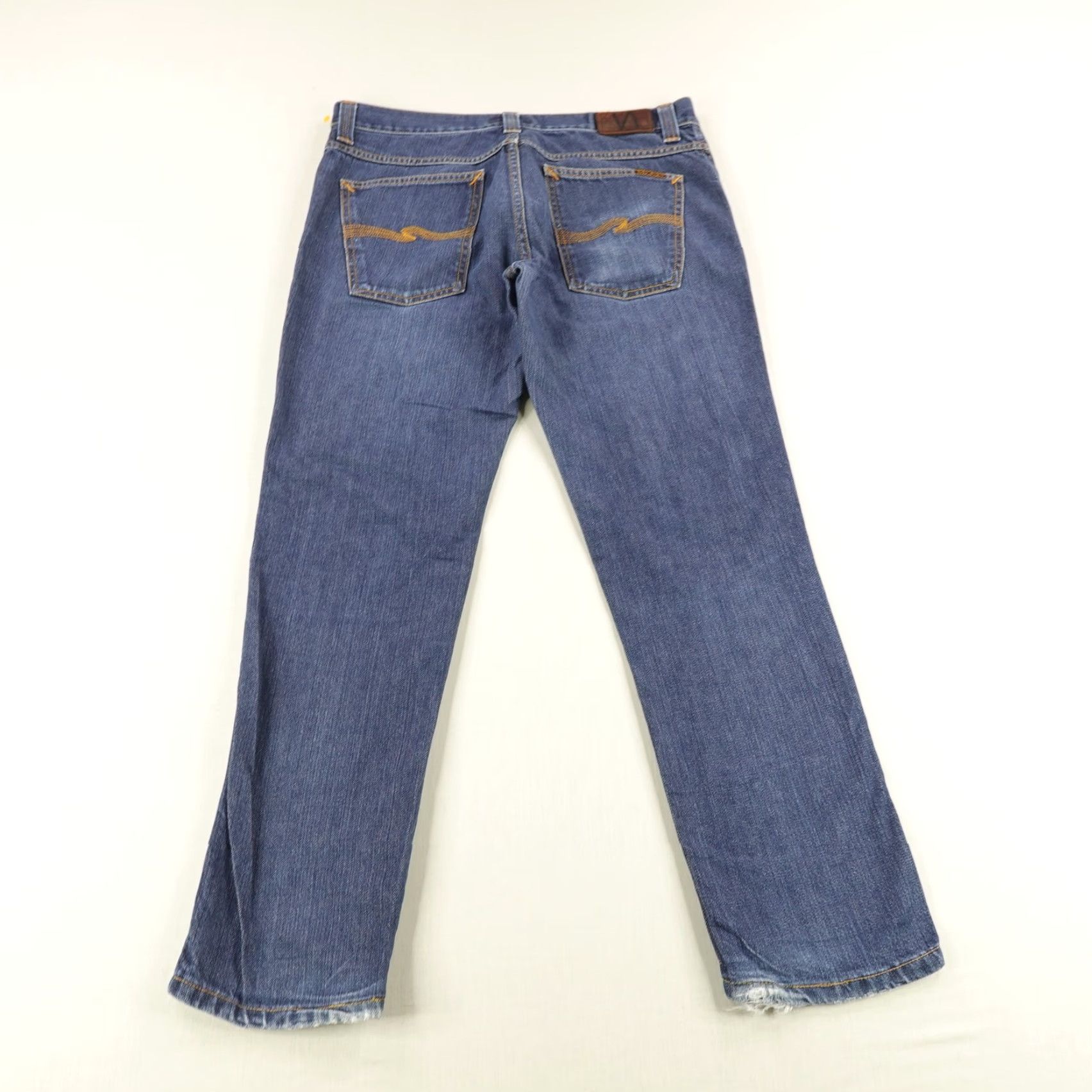 Nudie Jeans Nudie Jeans Mens Jeans 34x30 Blue Slim Jim Organic Cotton Made in Italy Denim Size US 34 / EU 50 - 5 Thumbnail