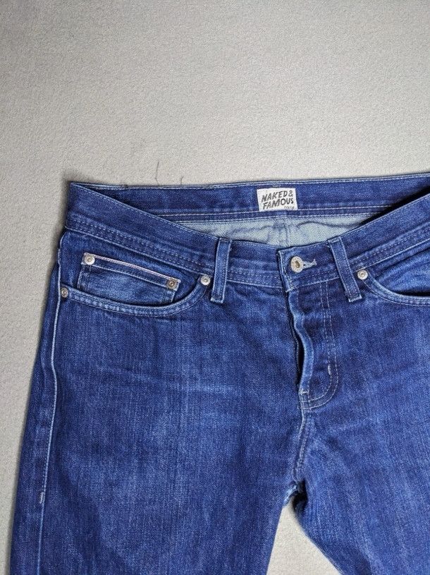 Naked & Famous Naked & Famous Selvedge Jeans Straight Denim Weird Guy 33x28 Size US 33 - 6 Thumbnail