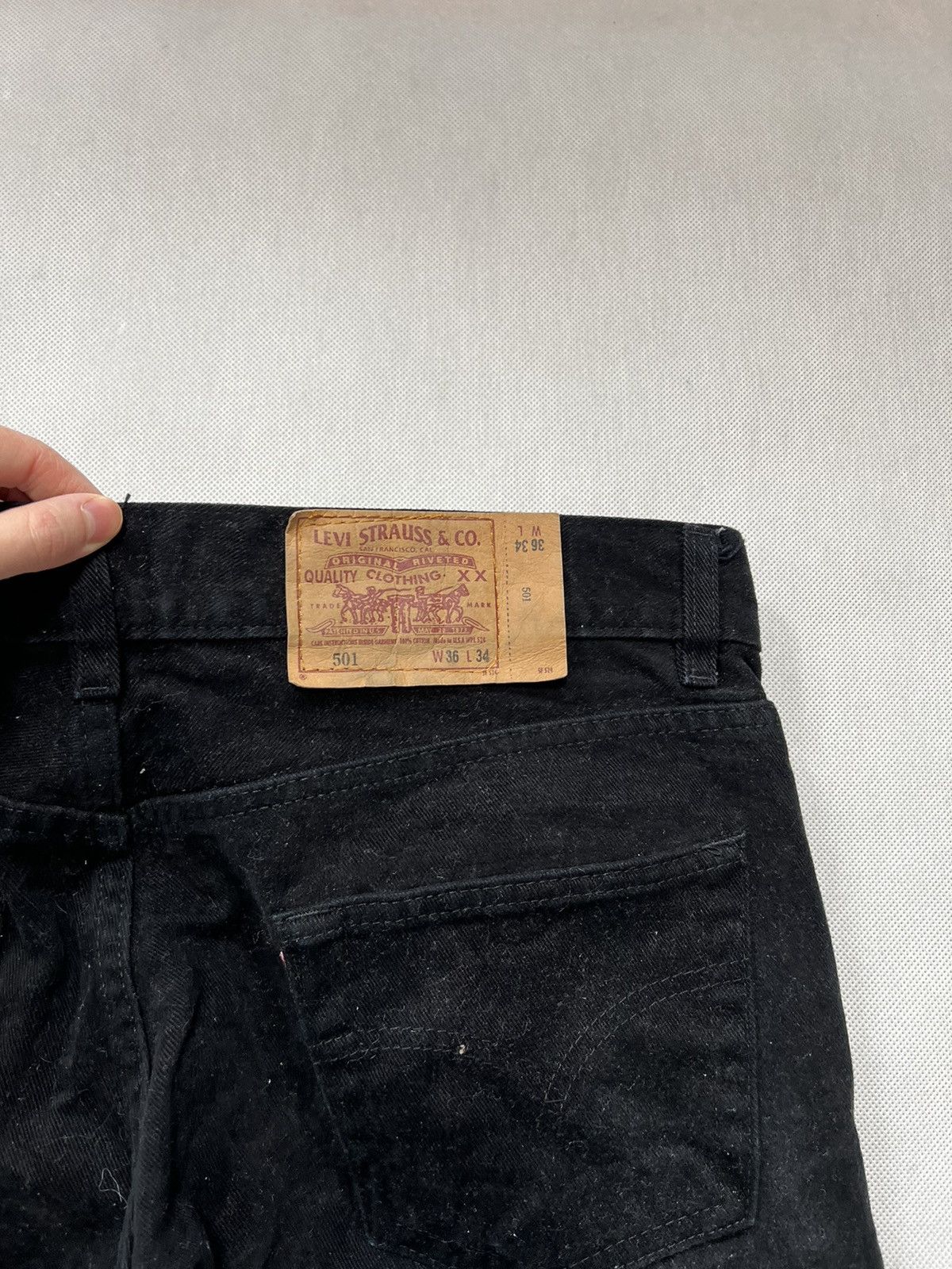 Levi's × Vintage Pants Levi’s 501 Vintage 90’s Black Size US 36 / EU 52 - 3 Thumbnail