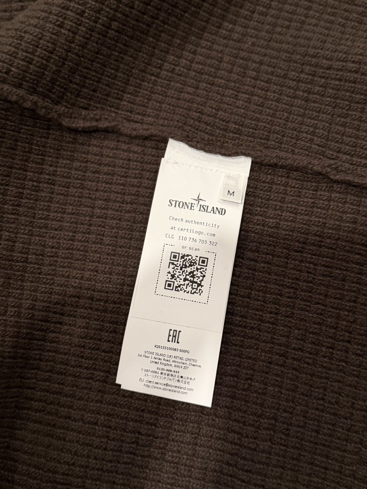 Stone Island Ghost Waffle-Knit Virgin Wool Zip-Up Cardigan Size US M / EU 48-50 / 2 - 7 Thumbnail