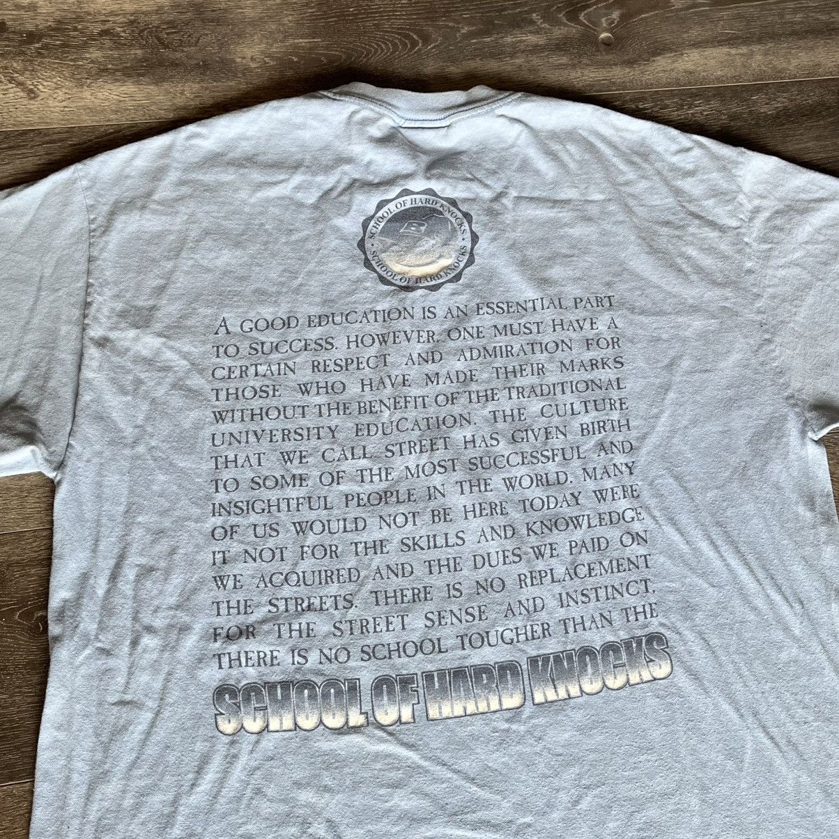 Vintage Vintage 1990s School of Hard Knocks Lil Bolo Graphic Rap Tee Size US XL / EU 56 / 4 - 8 Thumbnail
