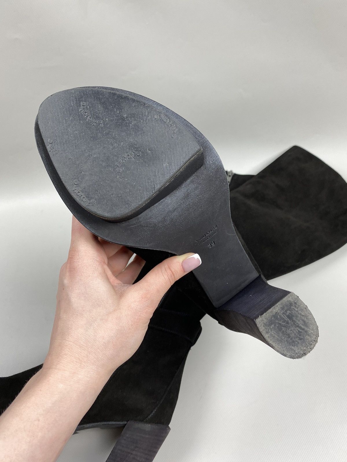 Ann Demeulemeester Ann Demeulemeester heeled over the knee suede boots shoes Size US 9 / IT 39 - 15 Thumbnail
