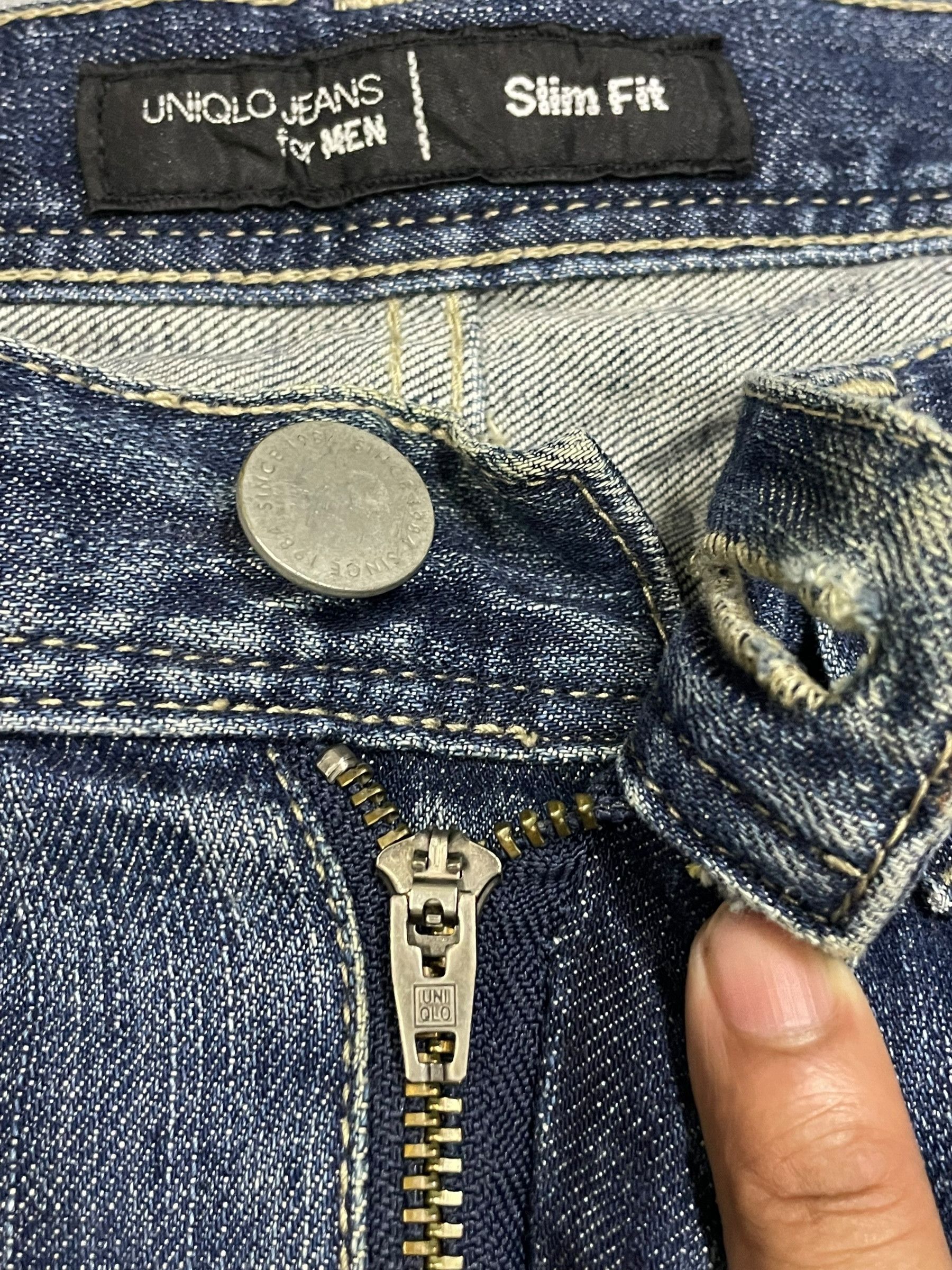 Undercover × Uniqlo Vintage Y2K Uniqlo Twisted Scratch Ripped Washed Men’s Jeans Size US 29 - 10 Thumbnail