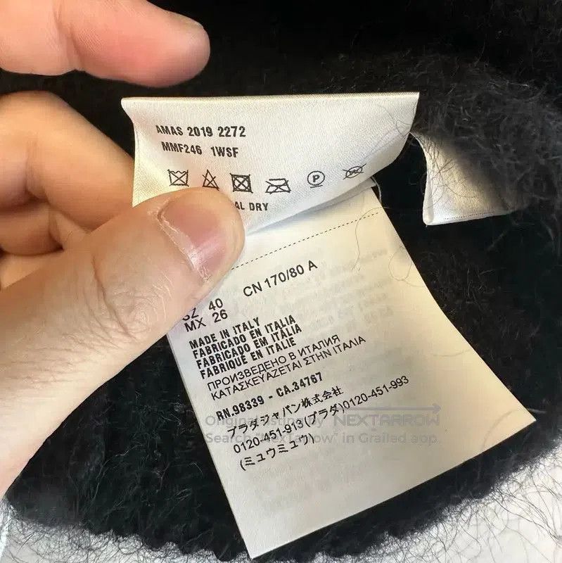 Miu Miu Miu Miu Black Wool Sweater for Women . Size L / US 10 / IT 46 - 6 Thumbnail