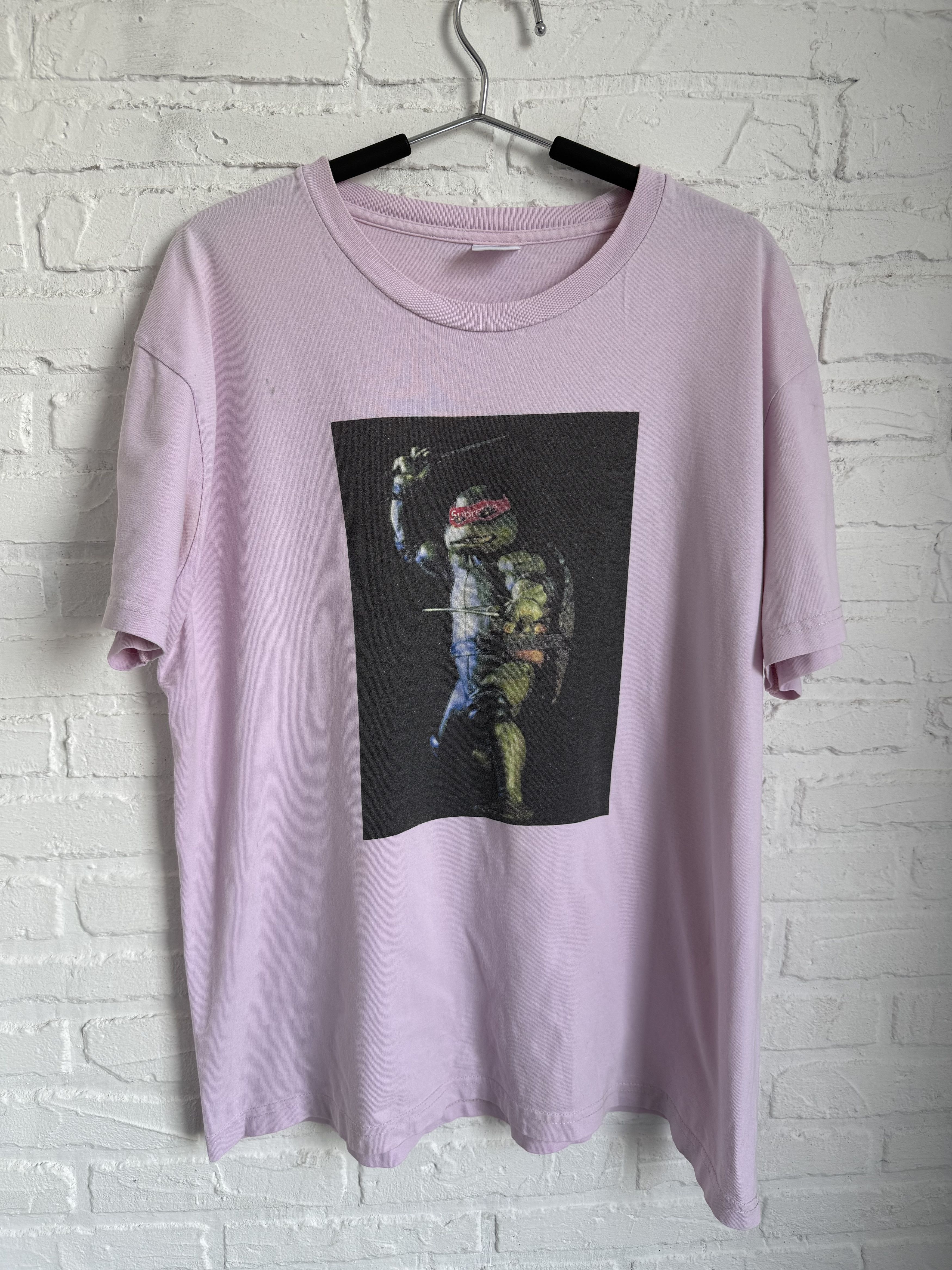 Supreme Supreme Raphael Teenage Mutant Ninja Turtles pink t-shirt Size US M / EU 48-50 / 2 - 1 Thumbnail