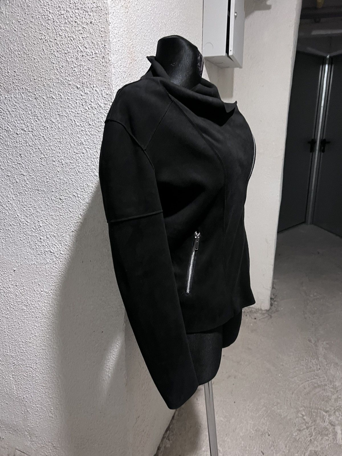 Rick Owens Asymmetrical Zip Avant Garde Japanese Lightweight Jacket Size S / US 4 / IT 40 - 4 Thumbnail
