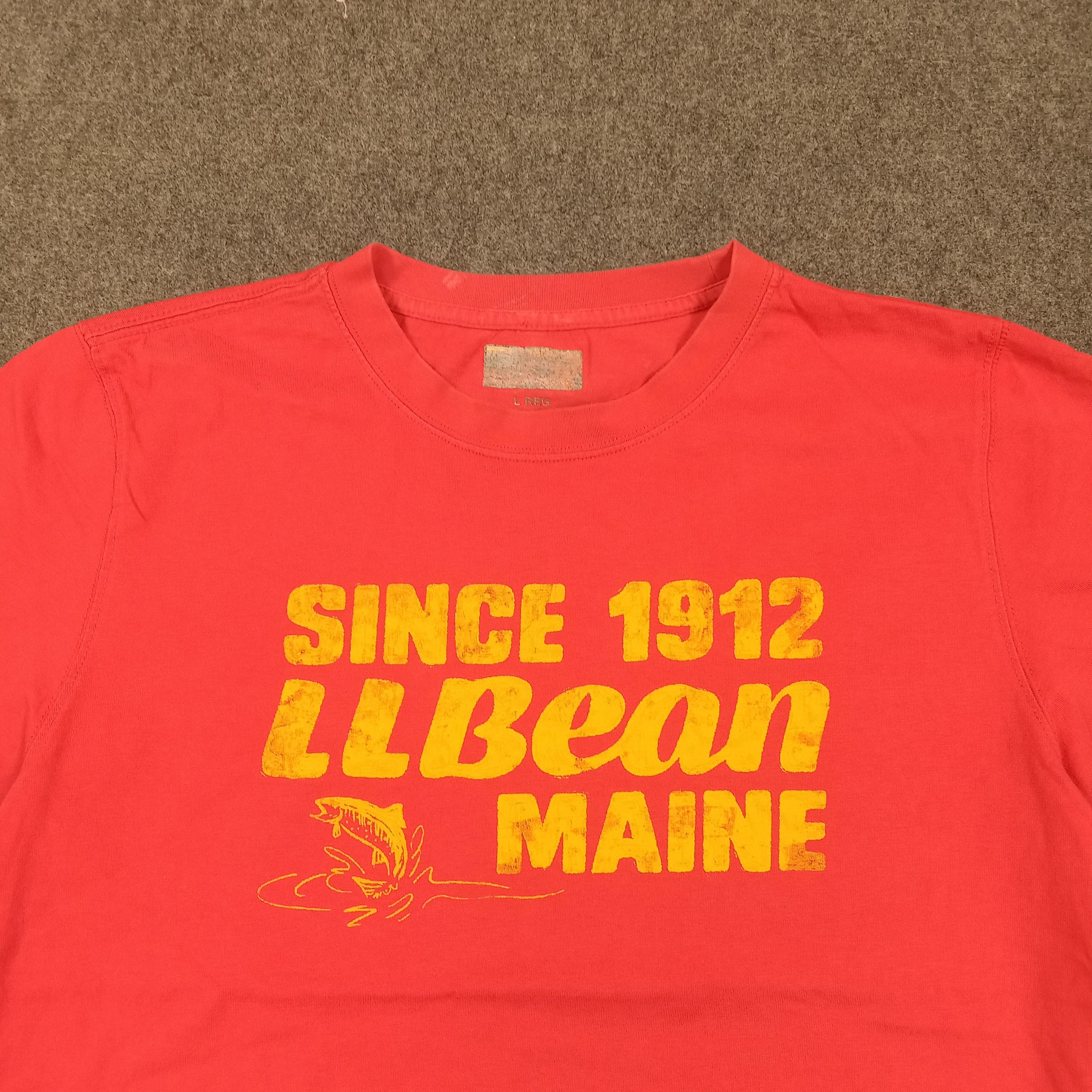 L.L. Bean L.L.Bean Maine Since 1912 Fishing Tshirt C276N55 Size US L / EU 52-54 / 3 - 2 Thumbnail
