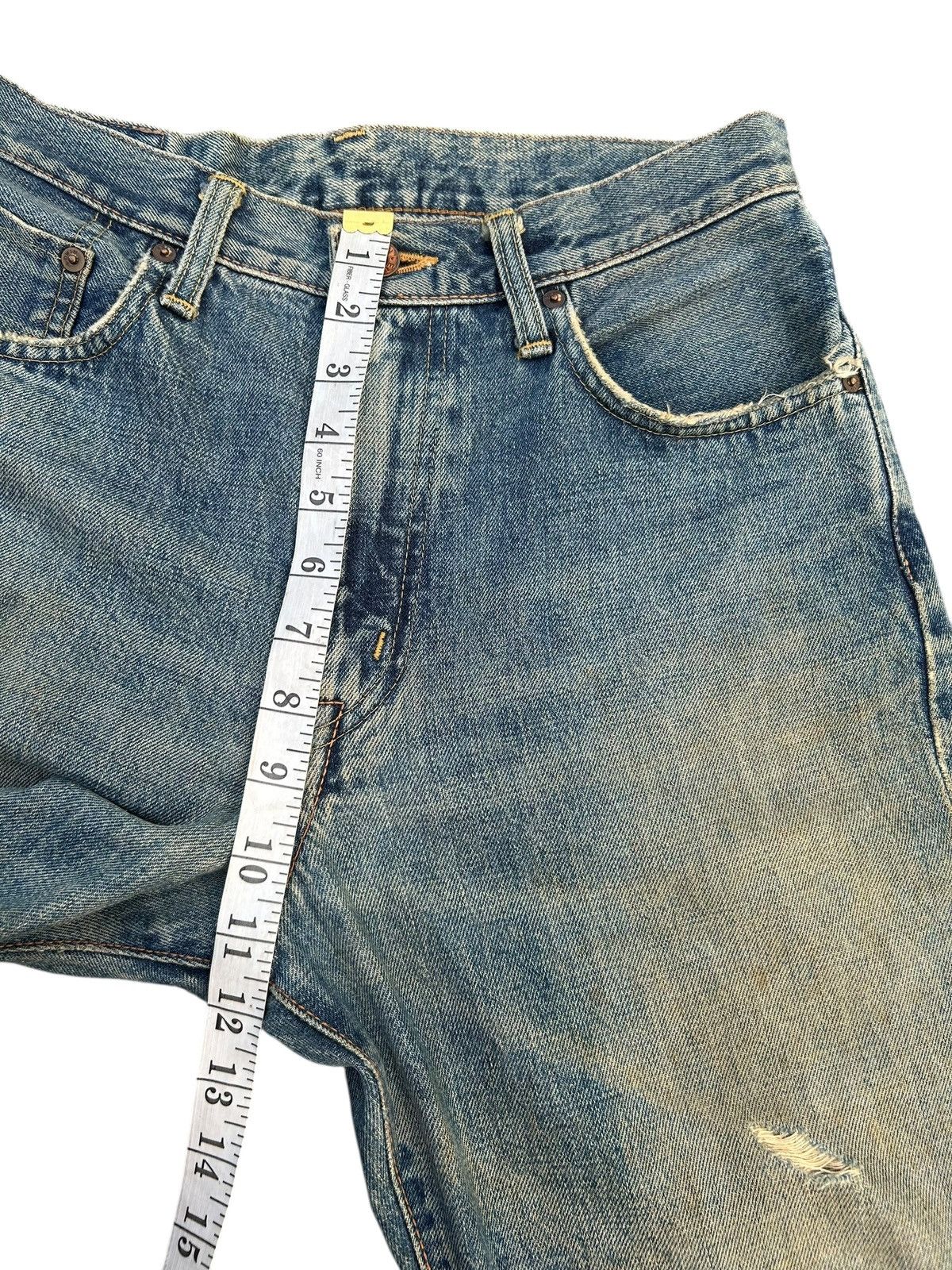Kapital Thrashed Vintage Edwin 505XX Selvedge Distressed Denim Jeans Size US 29 - 18 Thumbnail